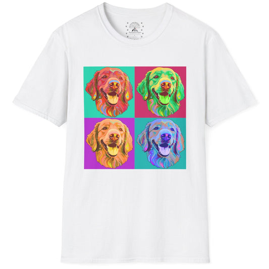 Four Dogs Portrait T-Shirt
