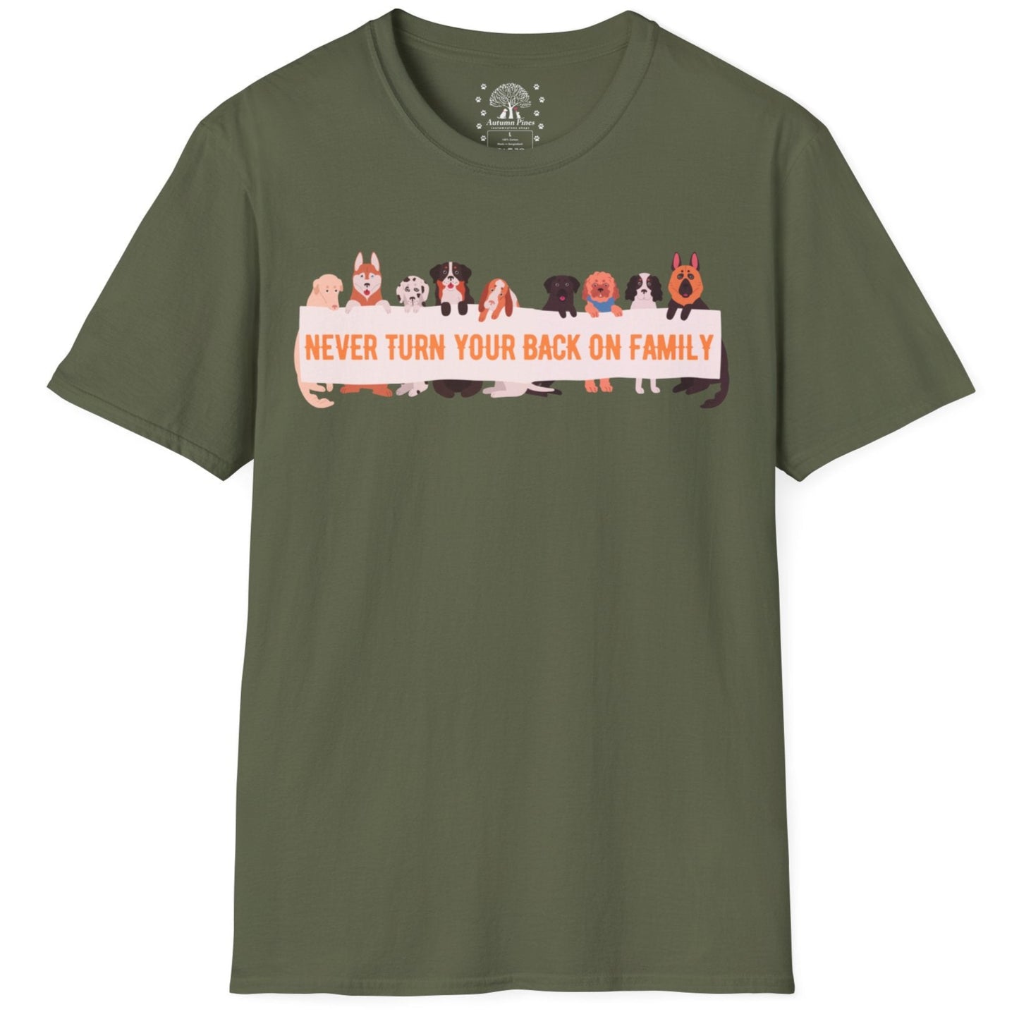 Never Turn Your Back On Family T-Shirt