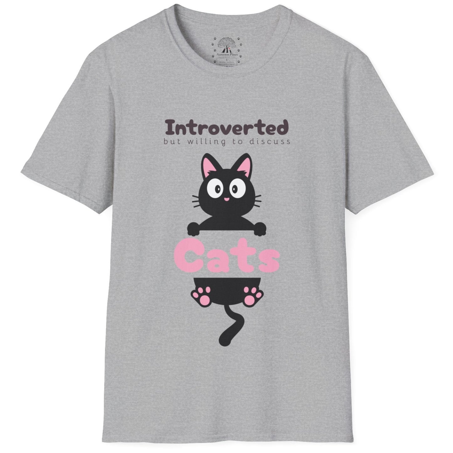 Introverted But Willing To Discuss Cats T-Shirt