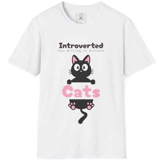 Introverted But Willing To Discuss Cats T-Shirt