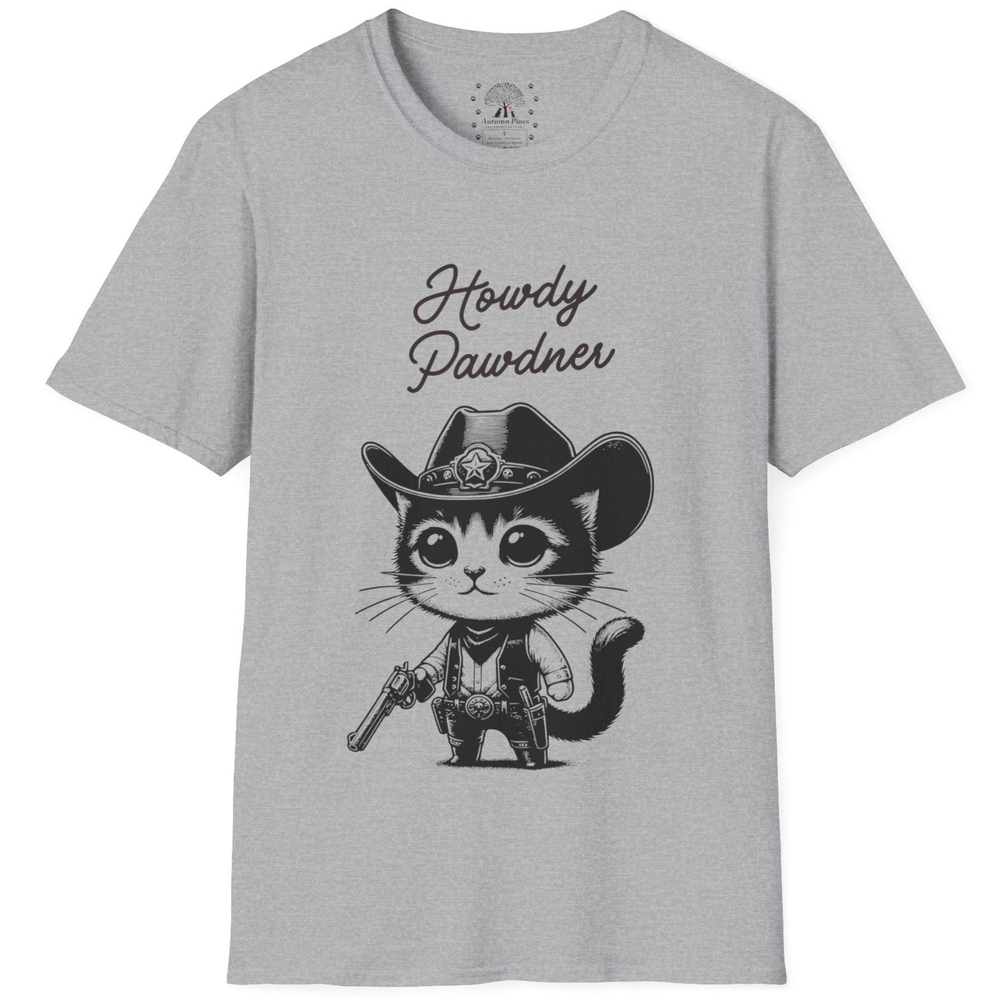 Howdy Pawdner Cat T-Shirt