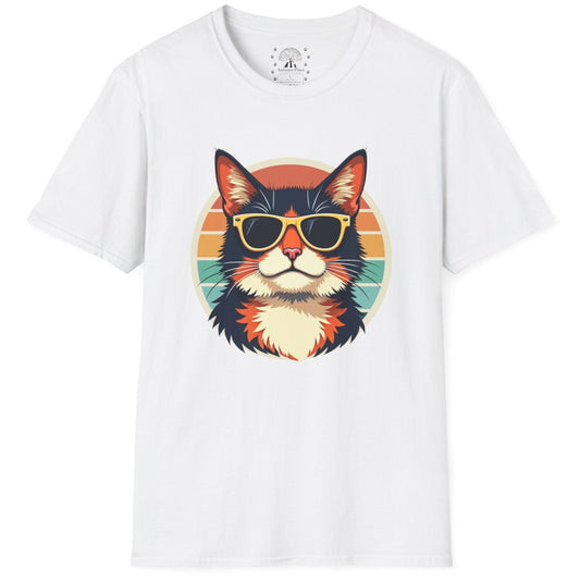 Cool Sunset Cat T-Shirt