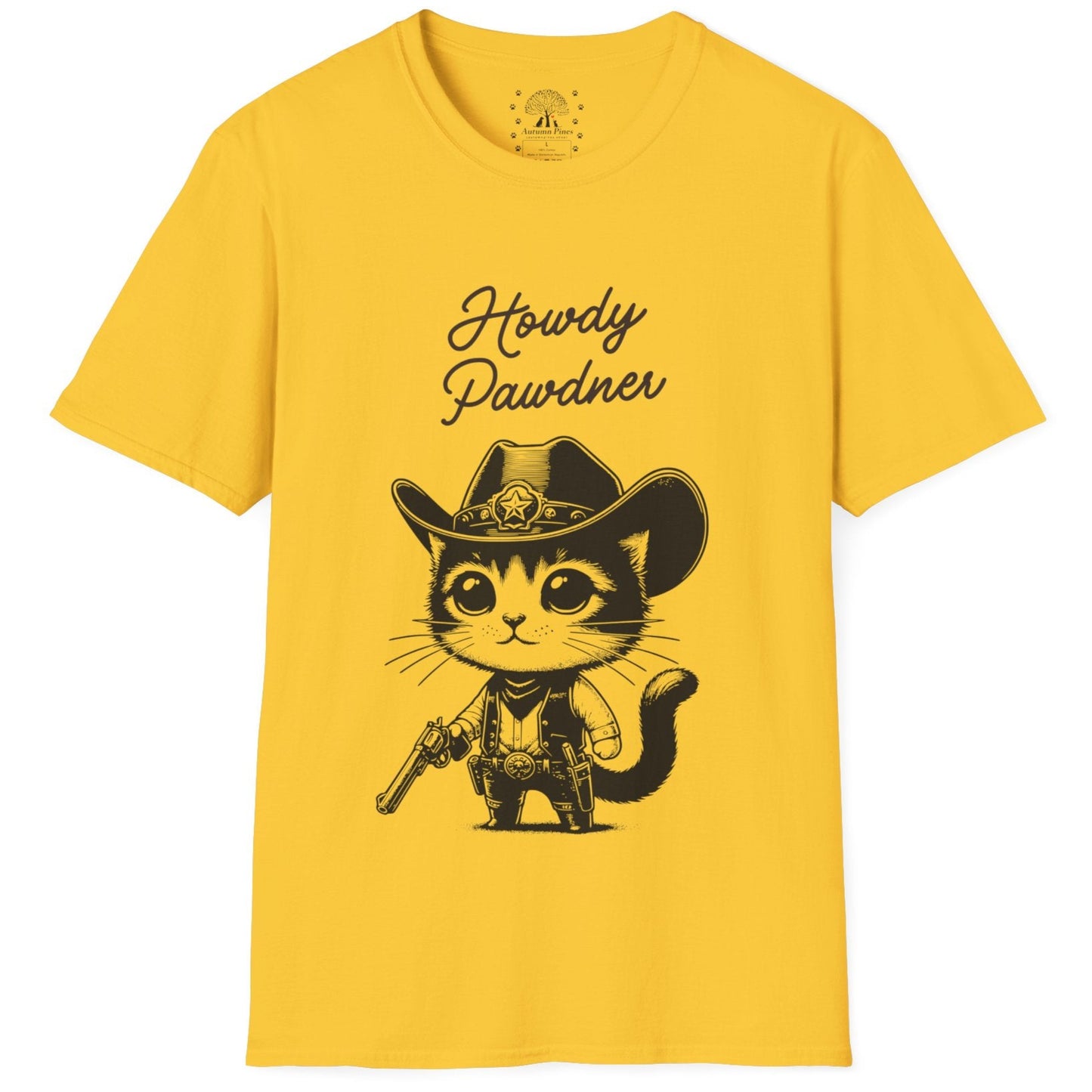 Howdy Pawdner Cat T-Shirt