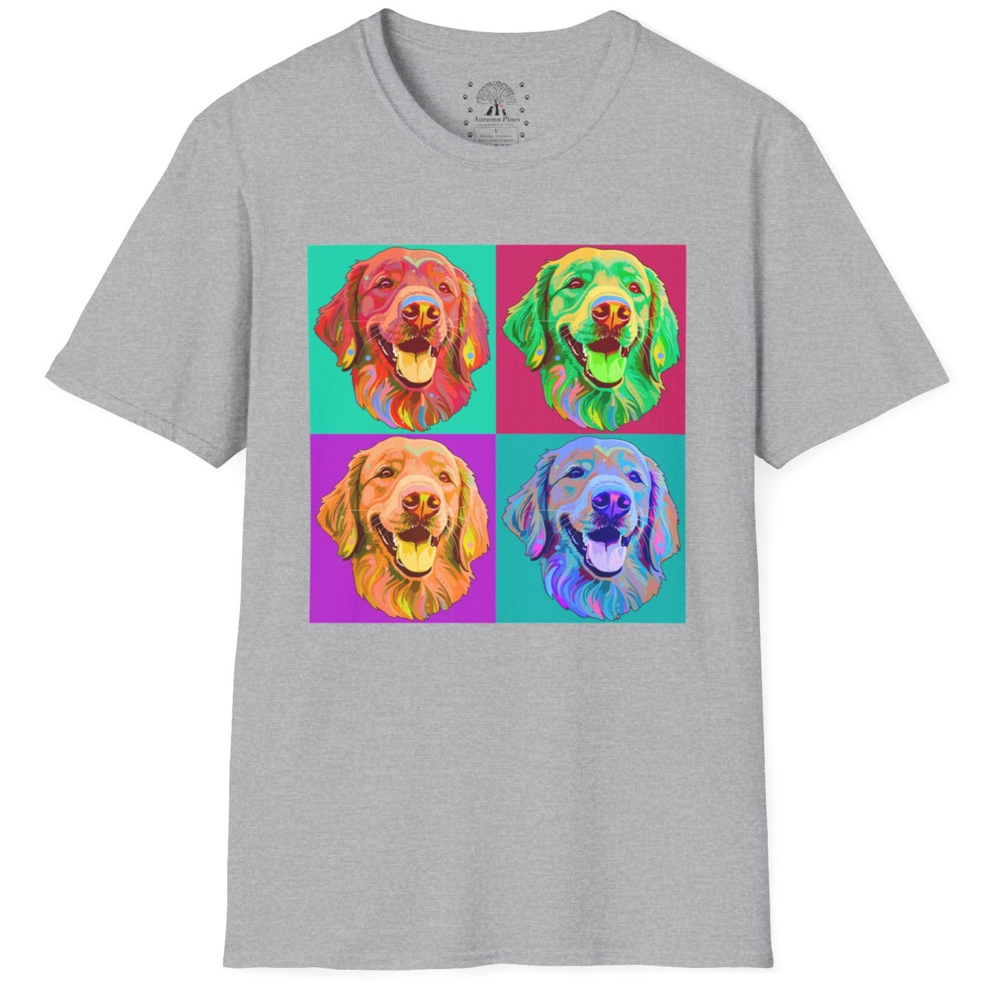 Four Dogs Portrait T-Shirt