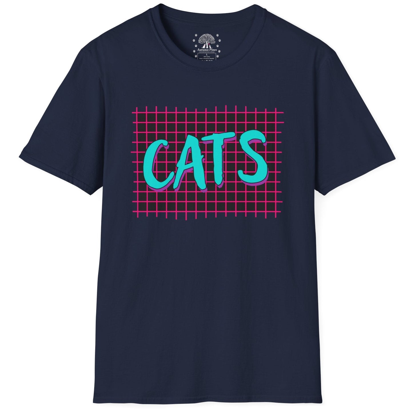 Retro Cat Grids T-Shirt