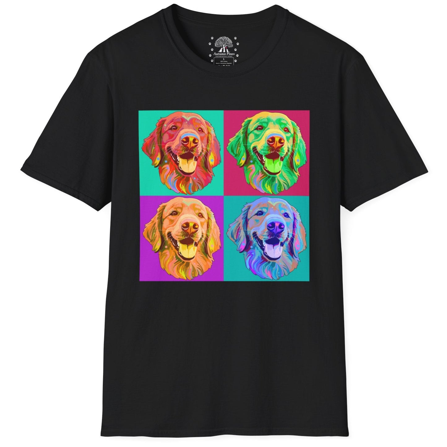 Four Dogs Portrait T-Shirt