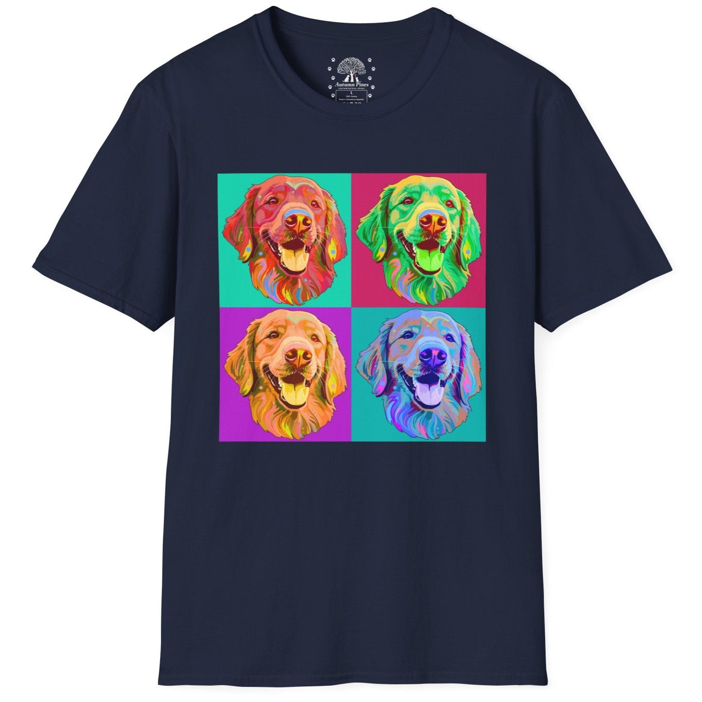 Four Dogs Portrait T-Shirt