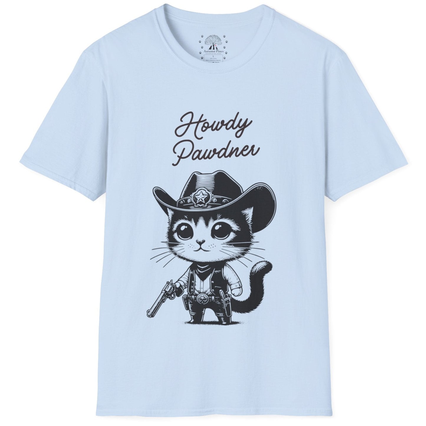 Howdy Pawdner Cat T-Shirt
