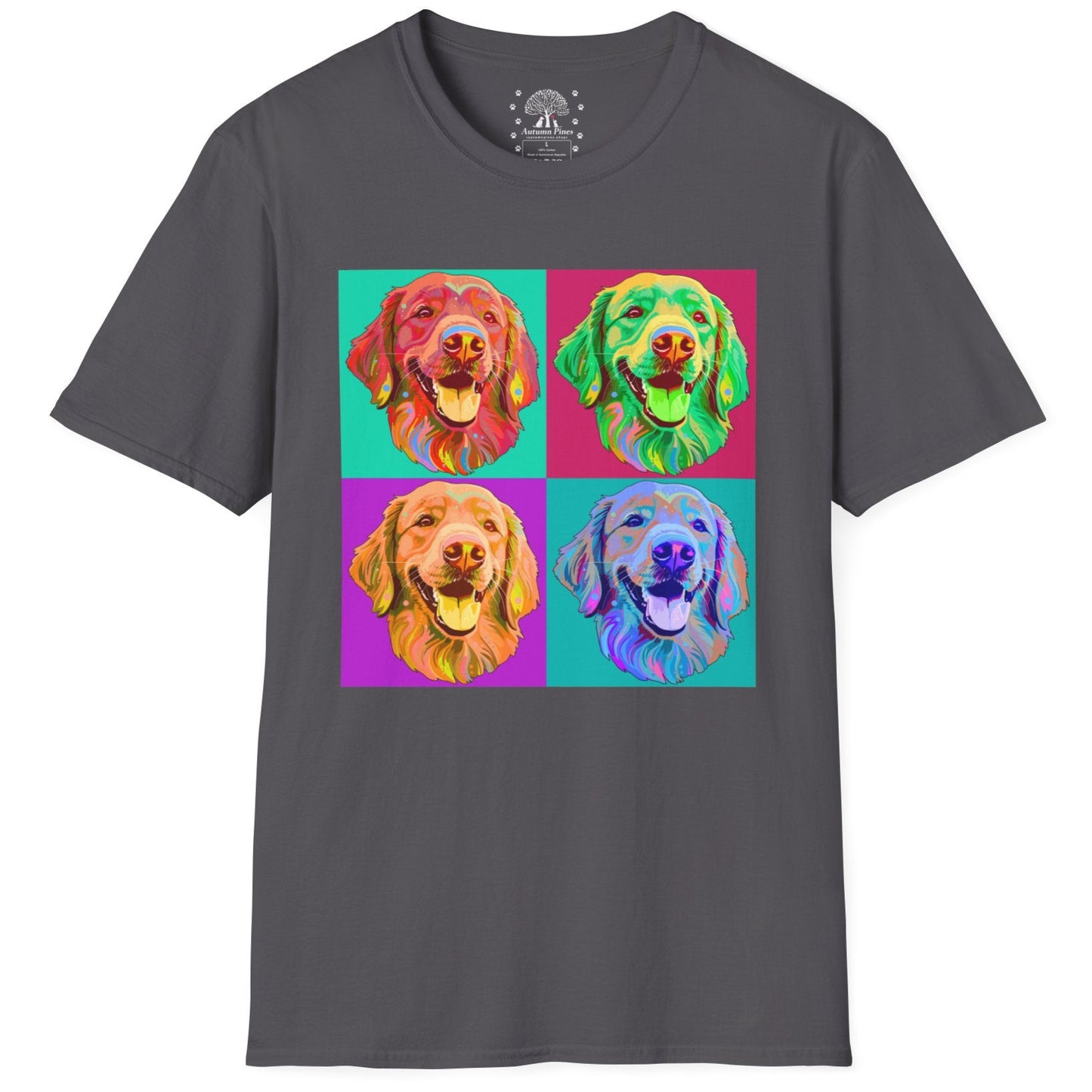 Four Dogs Portrait T-Shirt