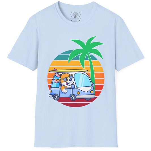 Retro Driving Dog T-Shirt