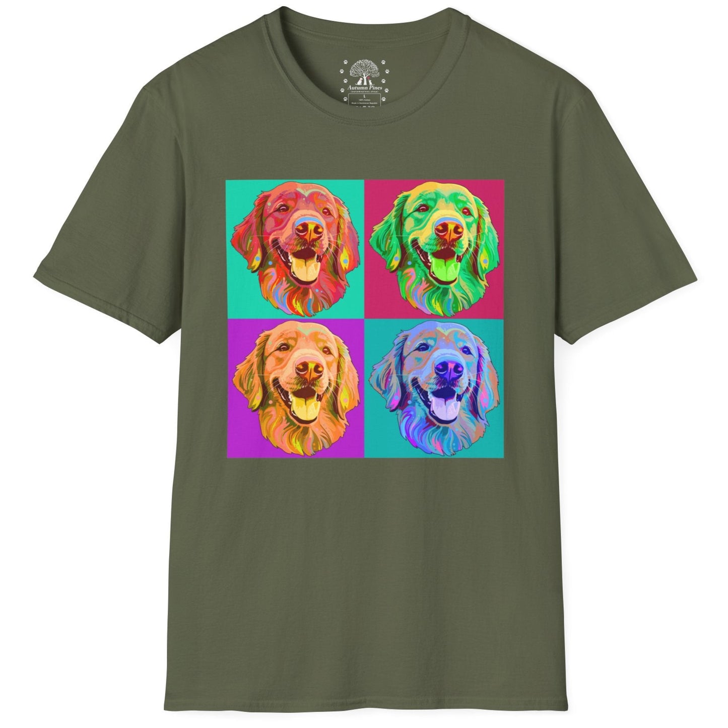 Four Dogs Portrait T-Shirt