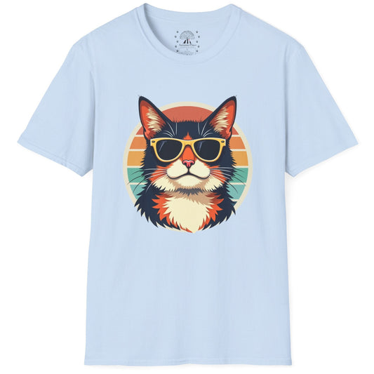 Cool Sunset Cat T-Shirt