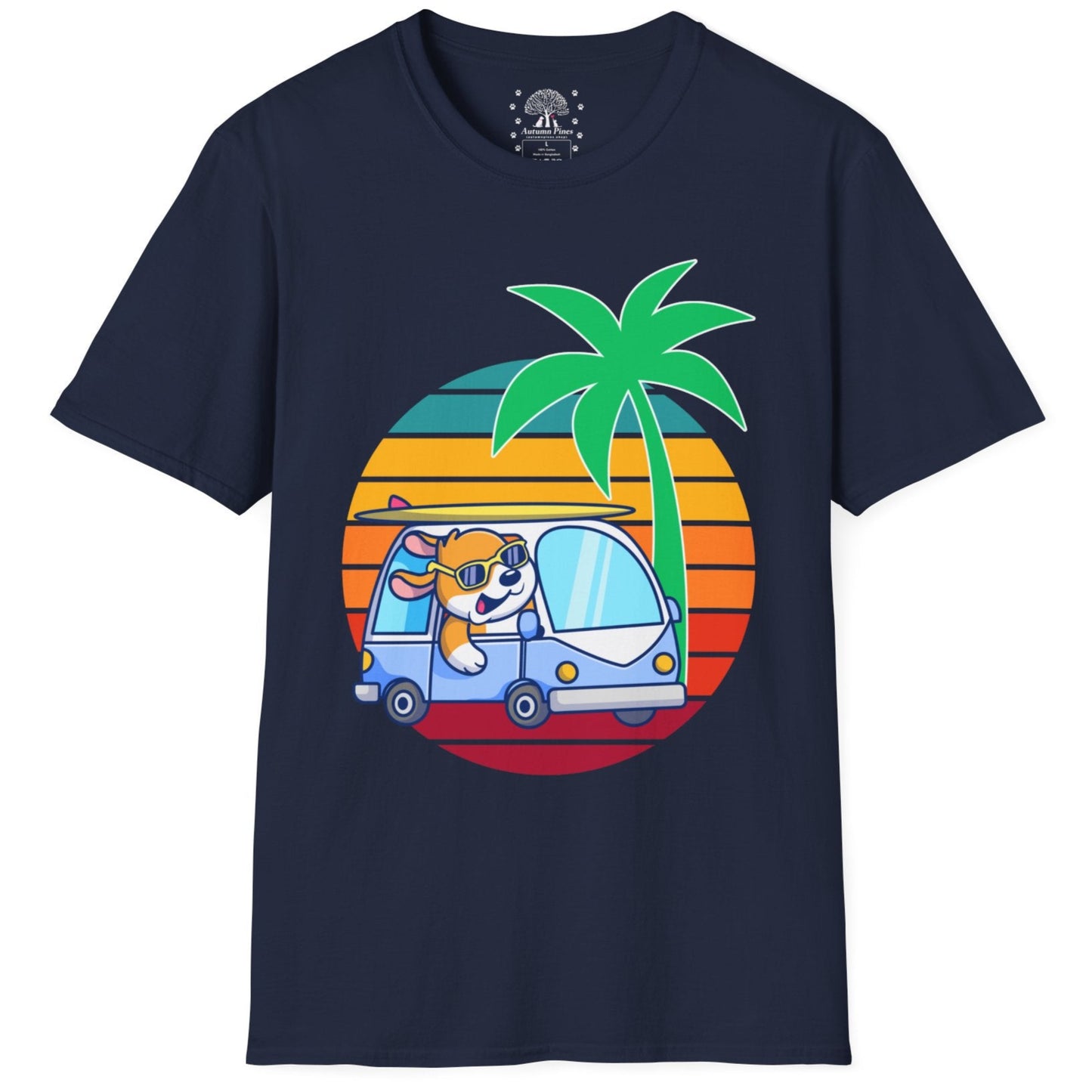 Retro Driving Dog T-Shirt