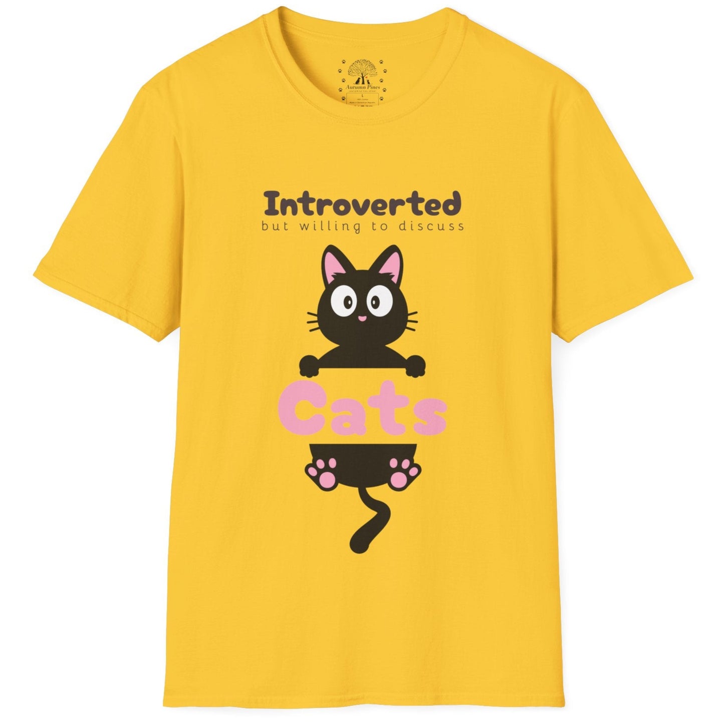 Introverted But Willing To Discuss Cats T-Shirt