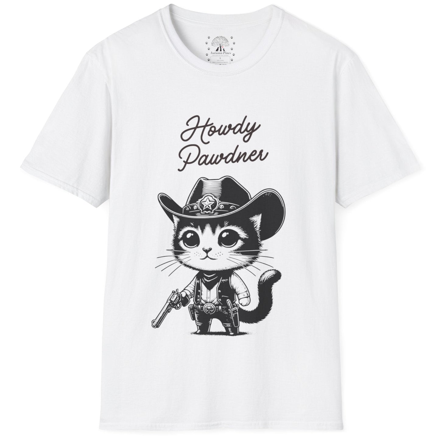 Howdy Pawdner Cat T-Shirt