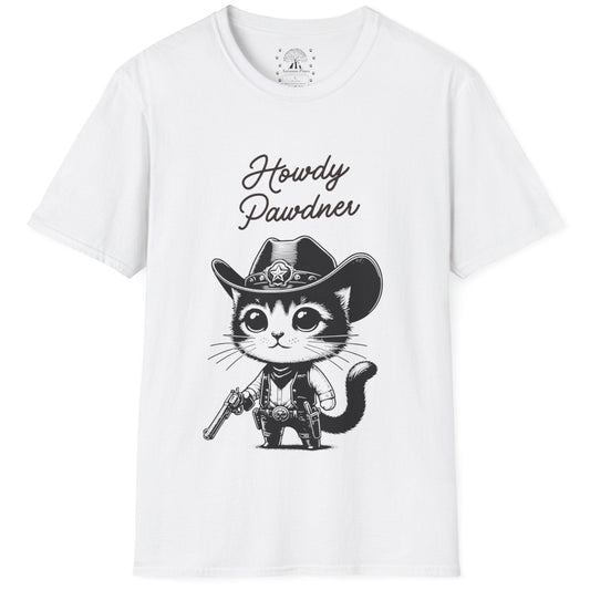 Howdy Pawdner Cat T-Shirt