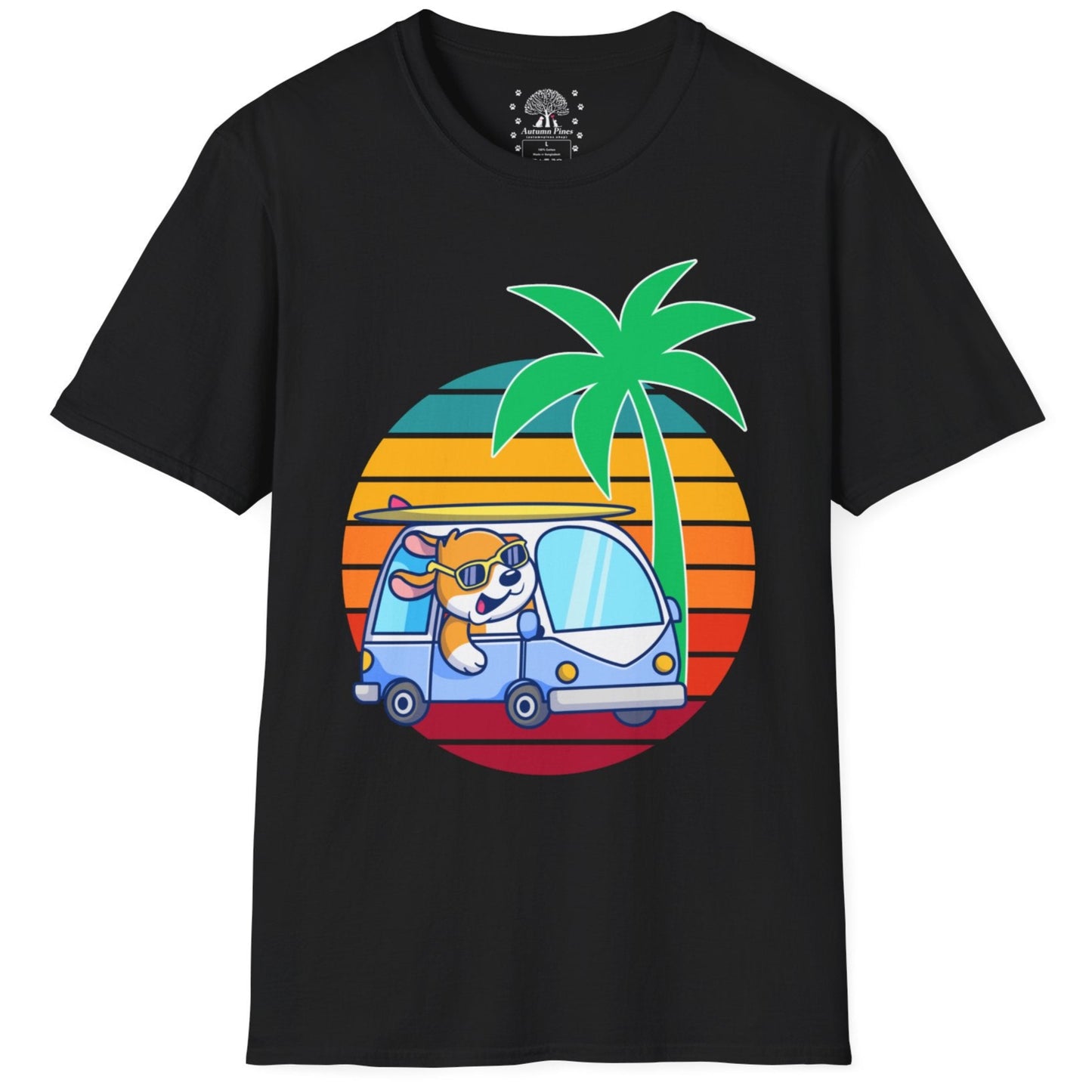 Retro Driving Dog T-Shirt