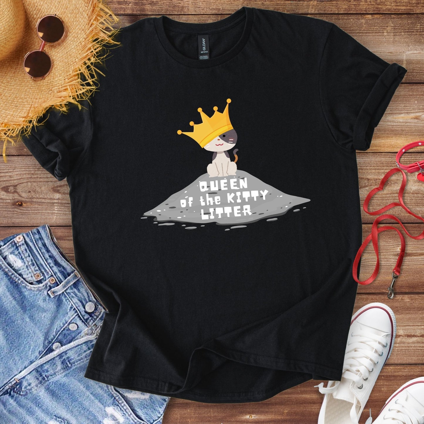 Queen Of The Kitty Litter T-Shirt
