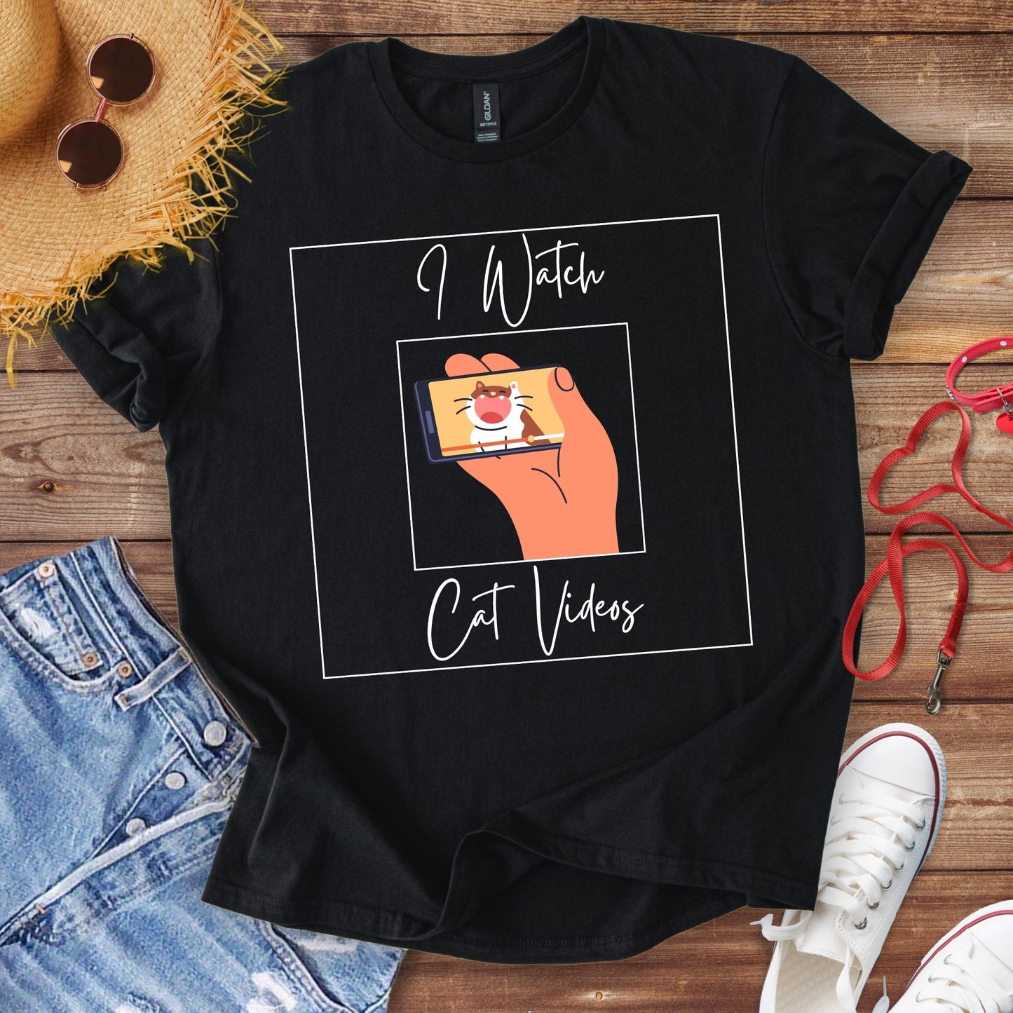 I Watch Cat Videos T-Shirt
