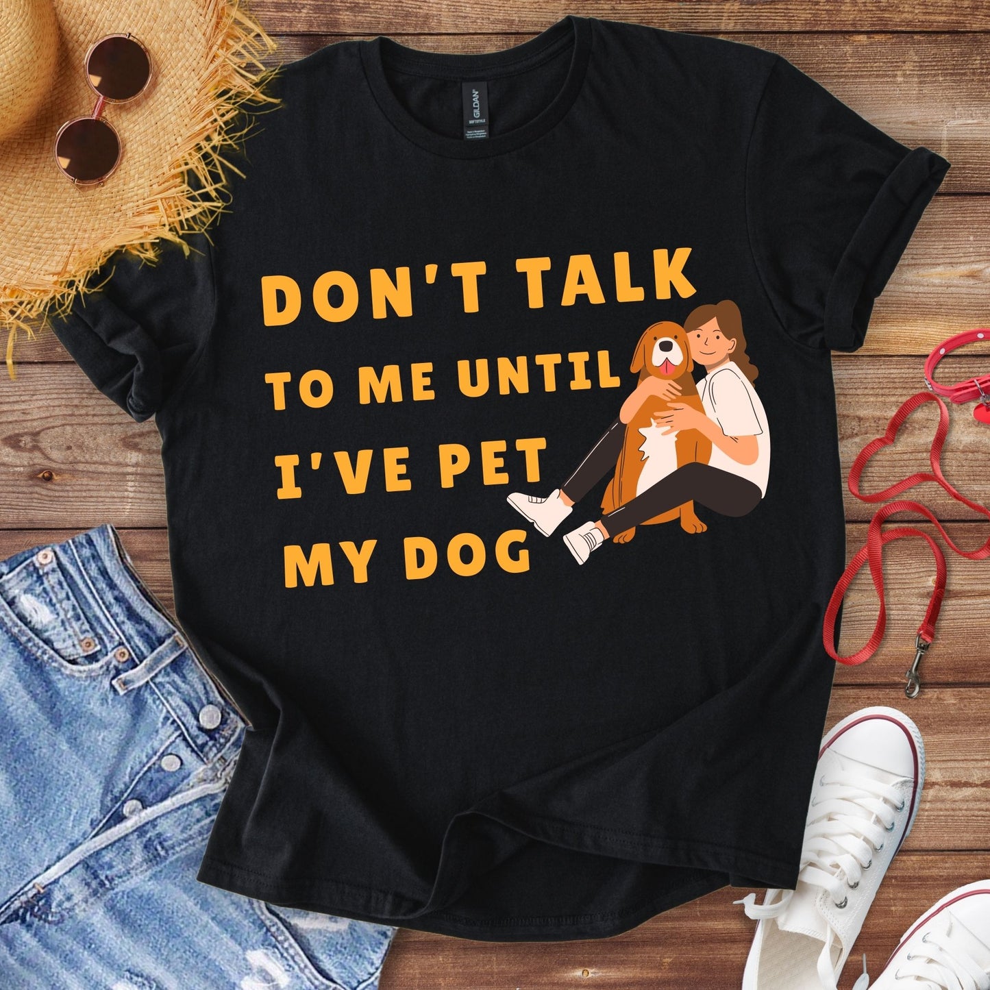 Don't Talk To Me, Until I've Pet My Dog T-Shirt