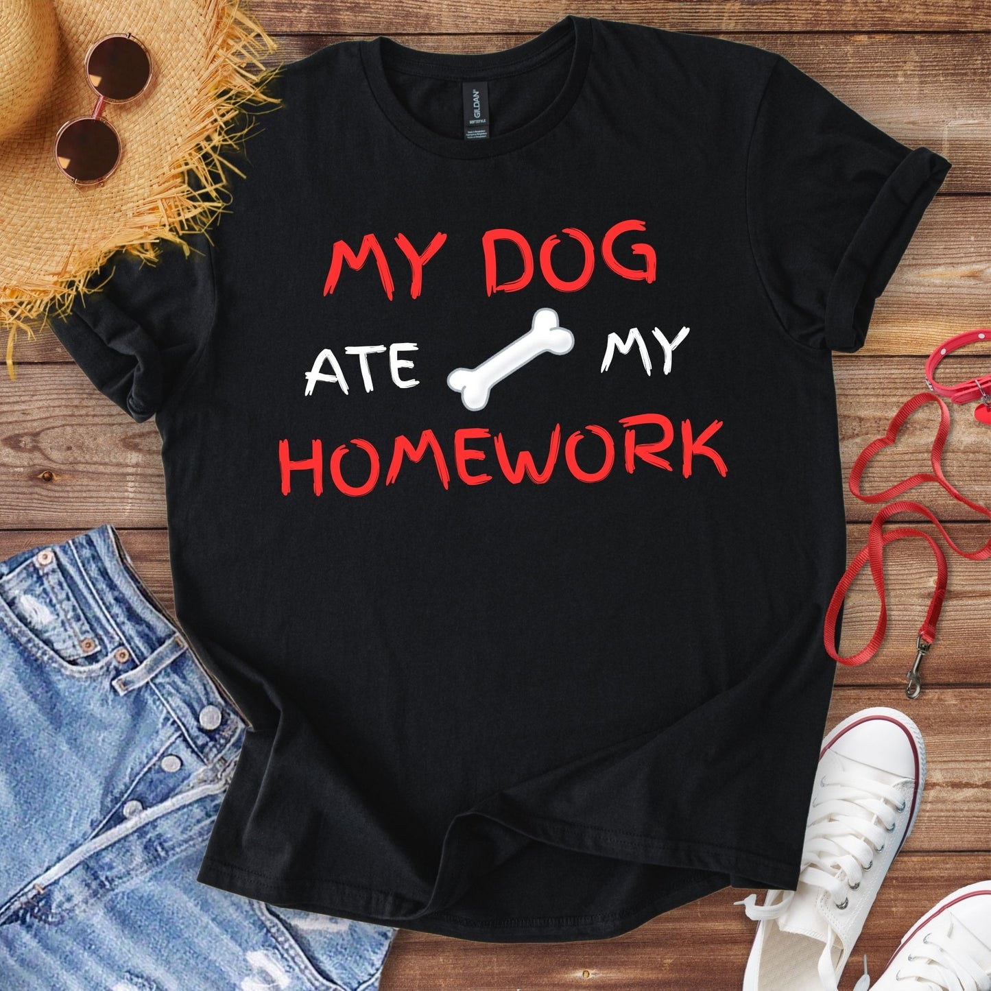 My Dog Ate My Homework T-Shirt