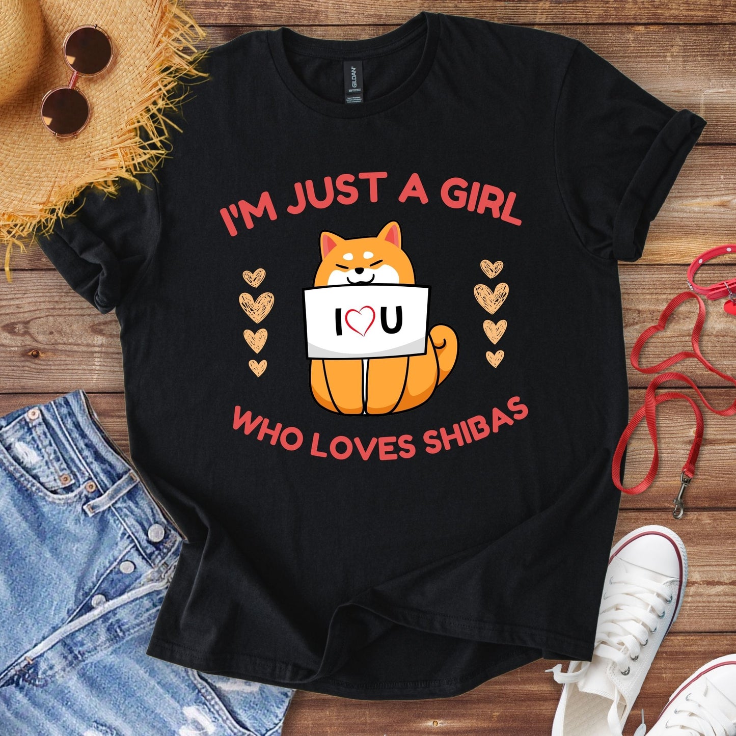 I'm Just A Girl Who Loves Shiba's T-Shirt