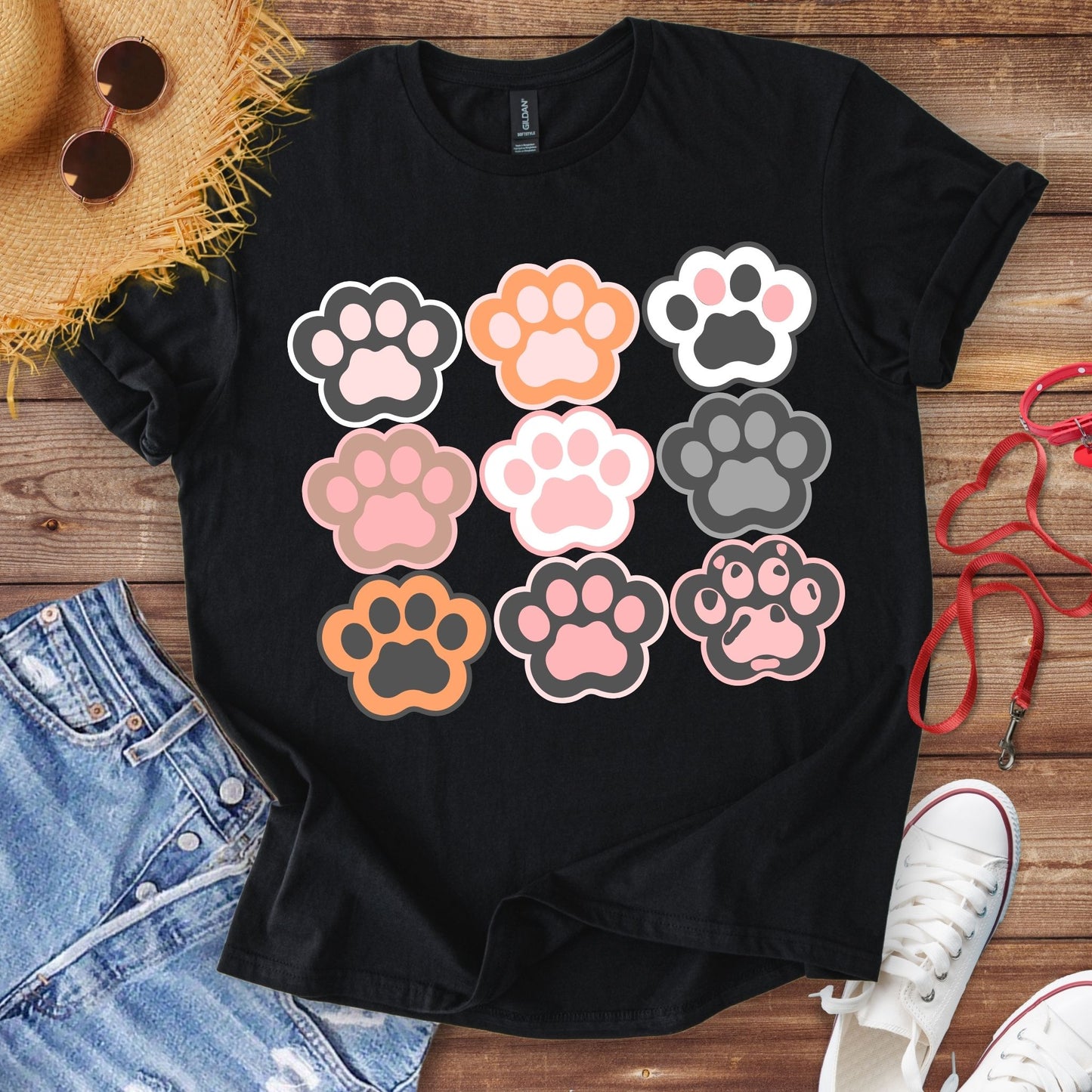 9 Lives (Cat Paws) T-Shirt