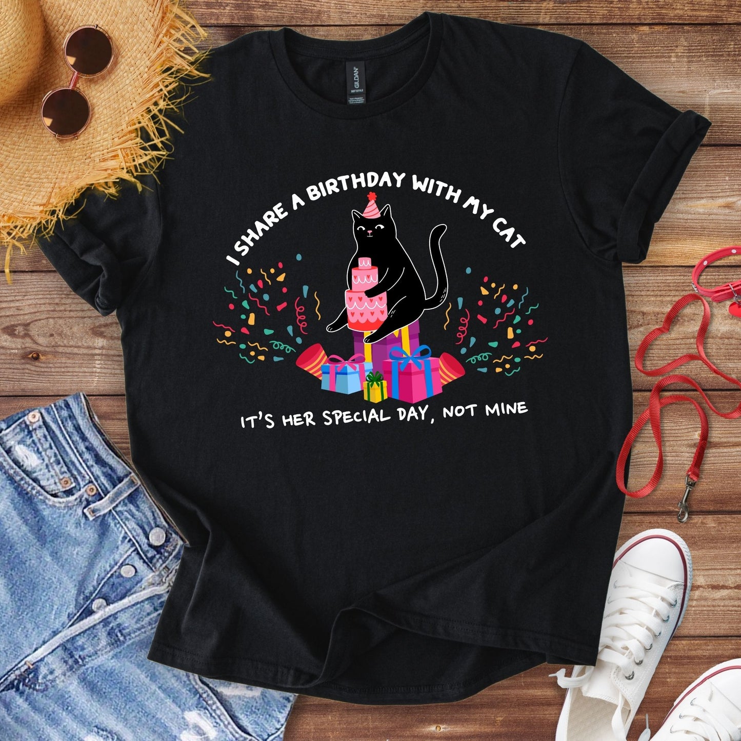 I Share A Birthday With My Cat T-Shirt