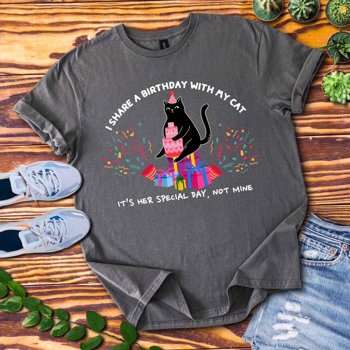 I Share A Birthday With My Cat T-Shirt
