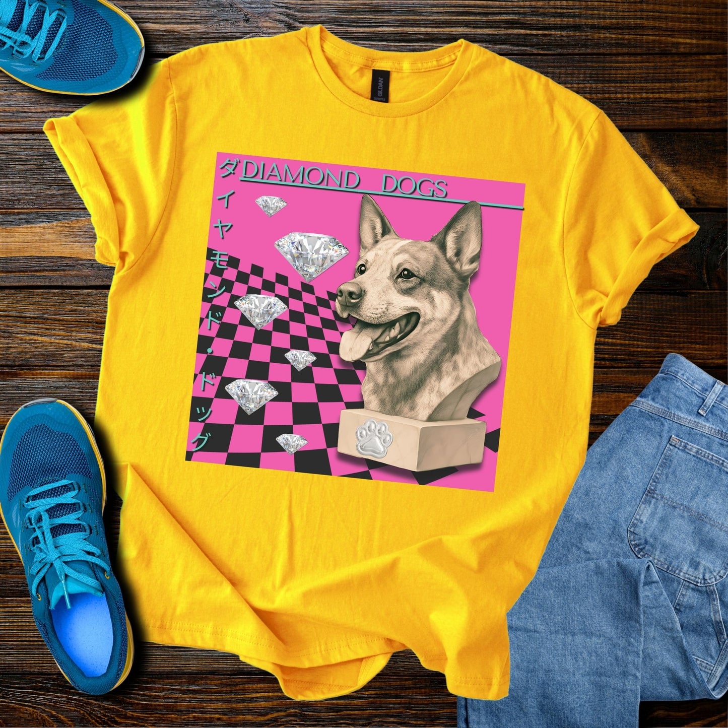 Diamond Dogs Retrowave T-Shirt