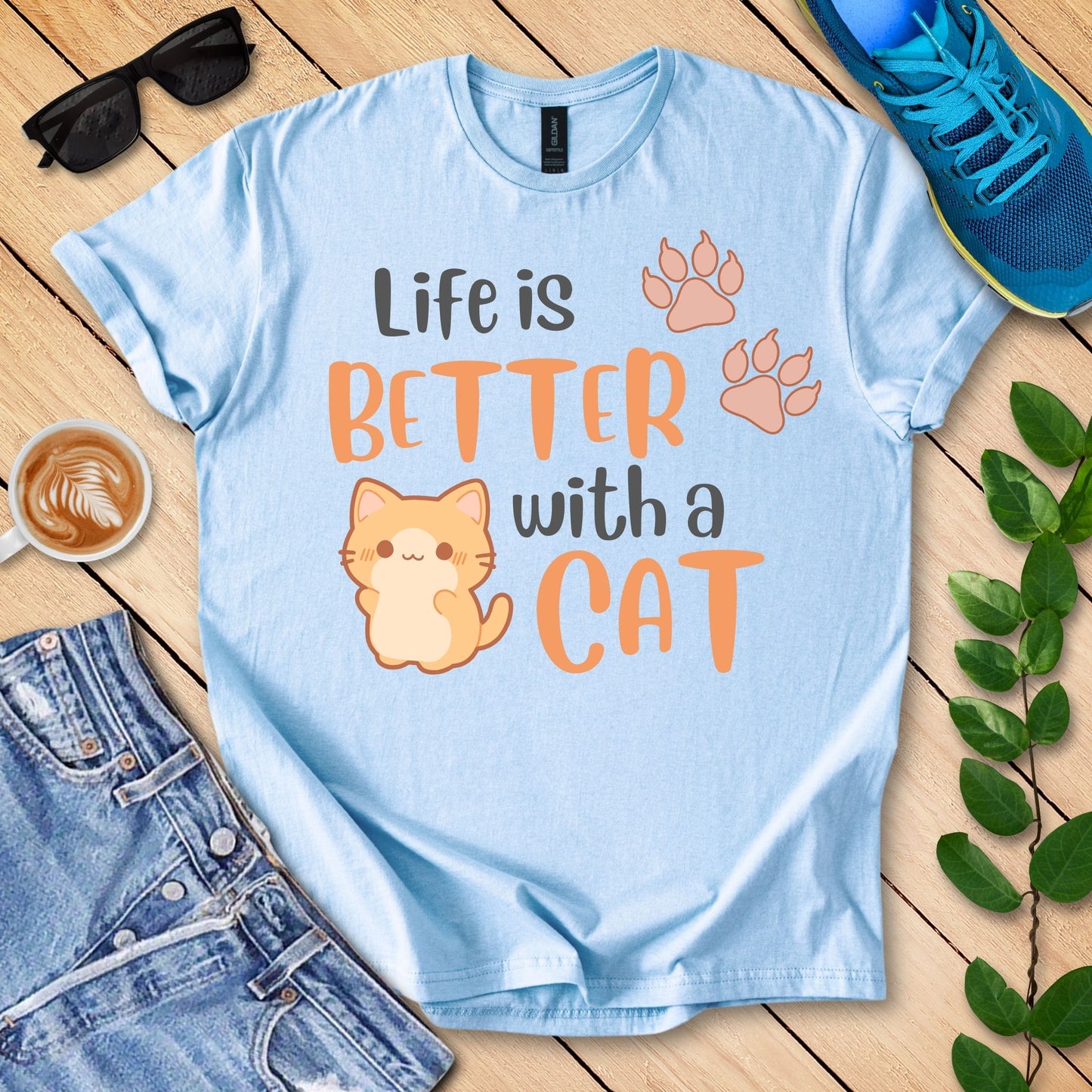 Life Is Better With A Cat T-Shirt