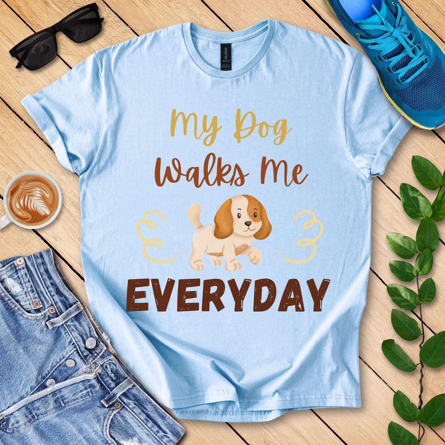 My Dog Walks Me T-Shirt