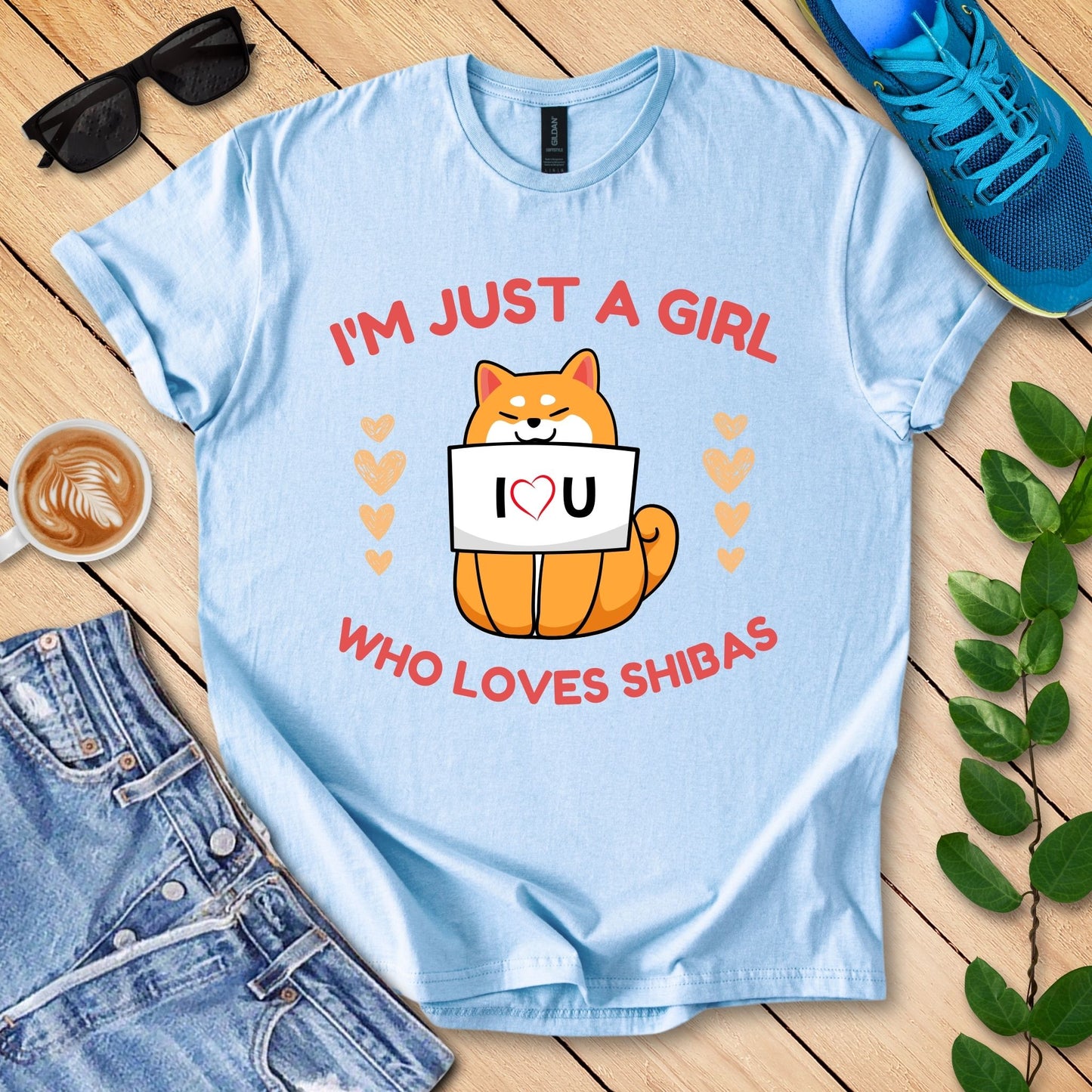 I'm Just A Girl Who Loves Shiba's T-Shirt