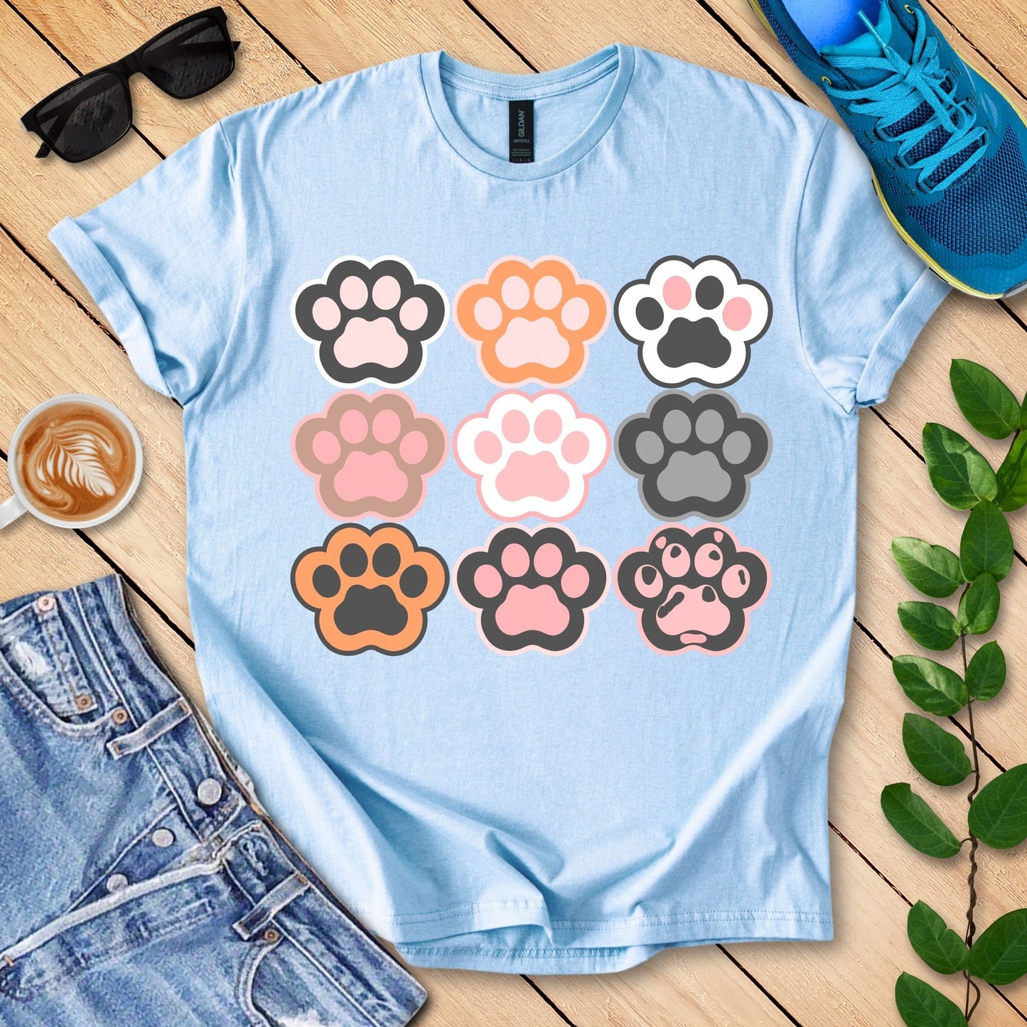 9 Lives (Cat Paws) T-Shirt