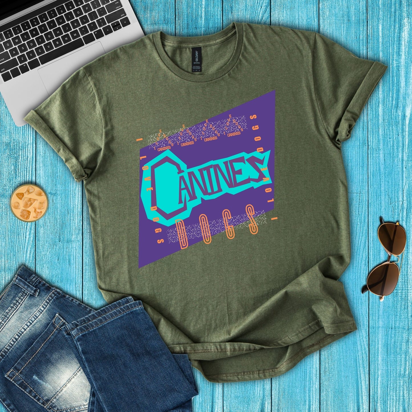 90's Canine I Love Dogs T-Shirt