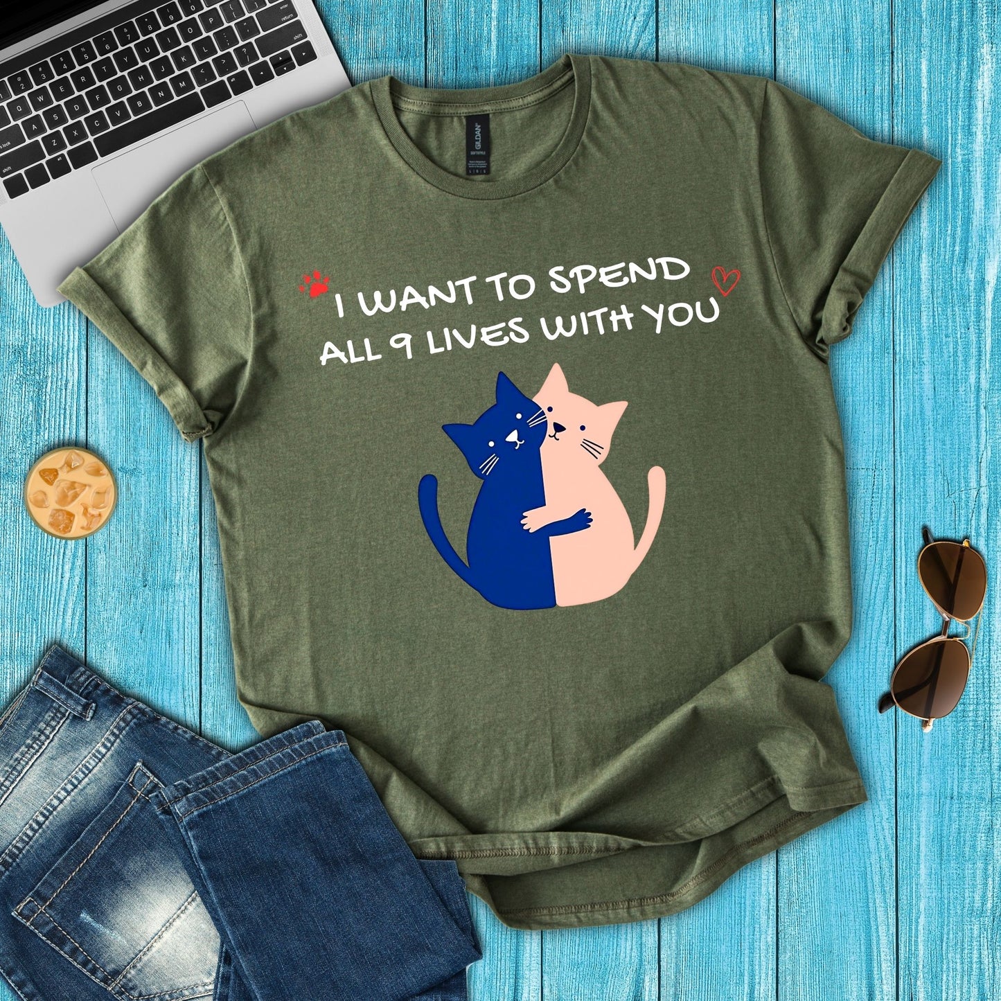 I Want To Spend My 9 Lives With You T-Shirt