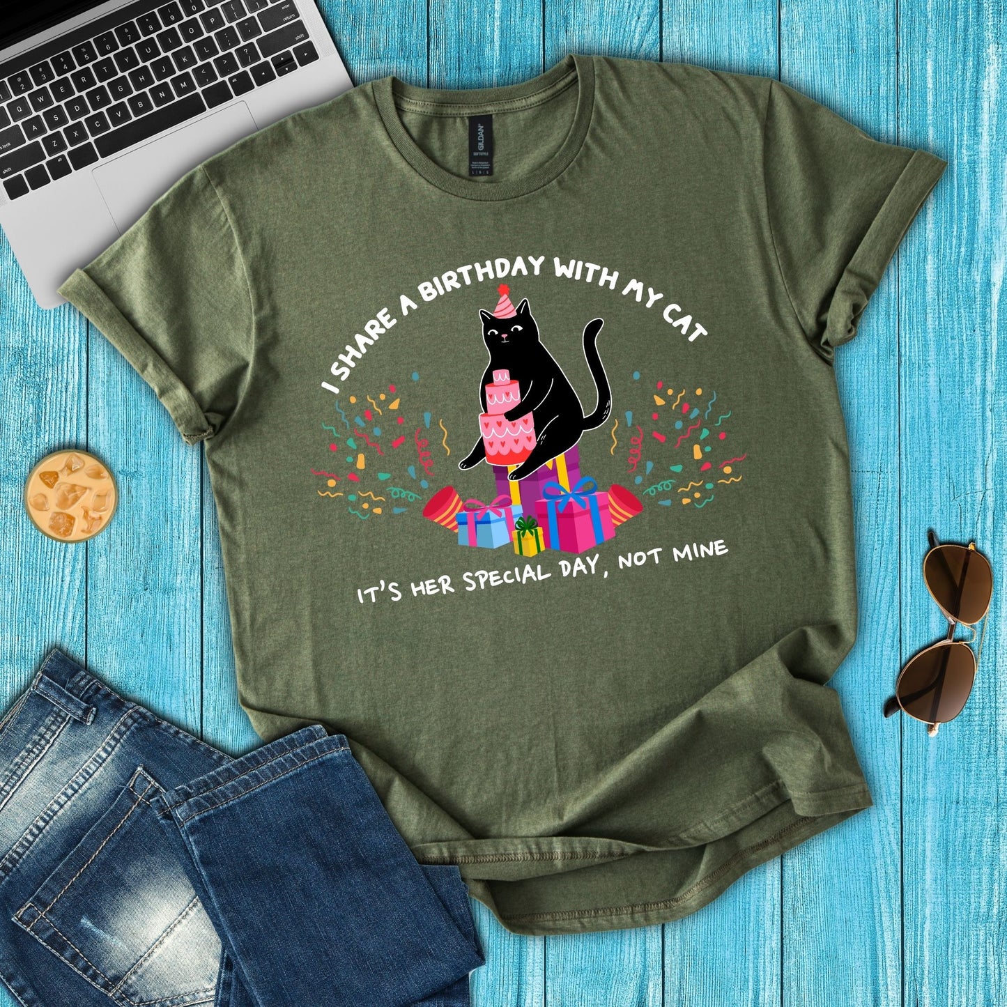 I Share A Birthday With My Cat T-Shirt