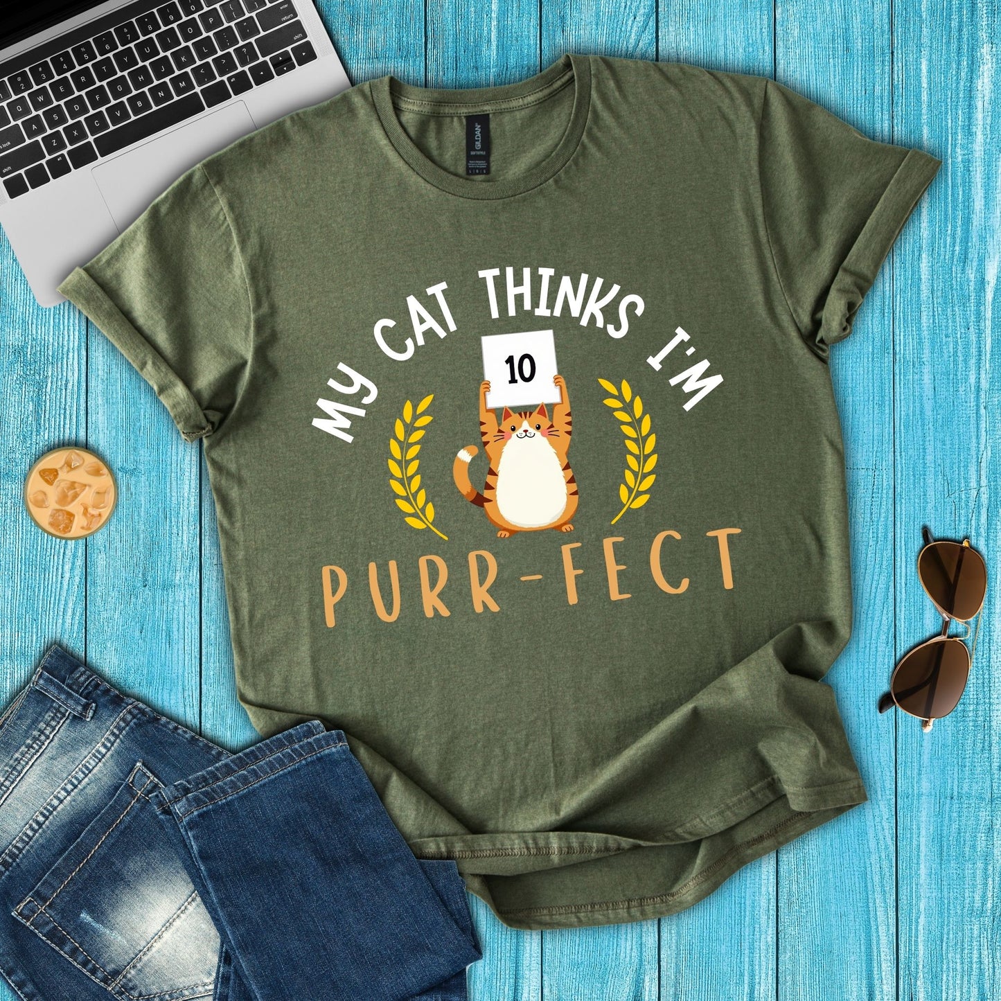 My Cat Thinks I'm Purr-fect T-Shirt