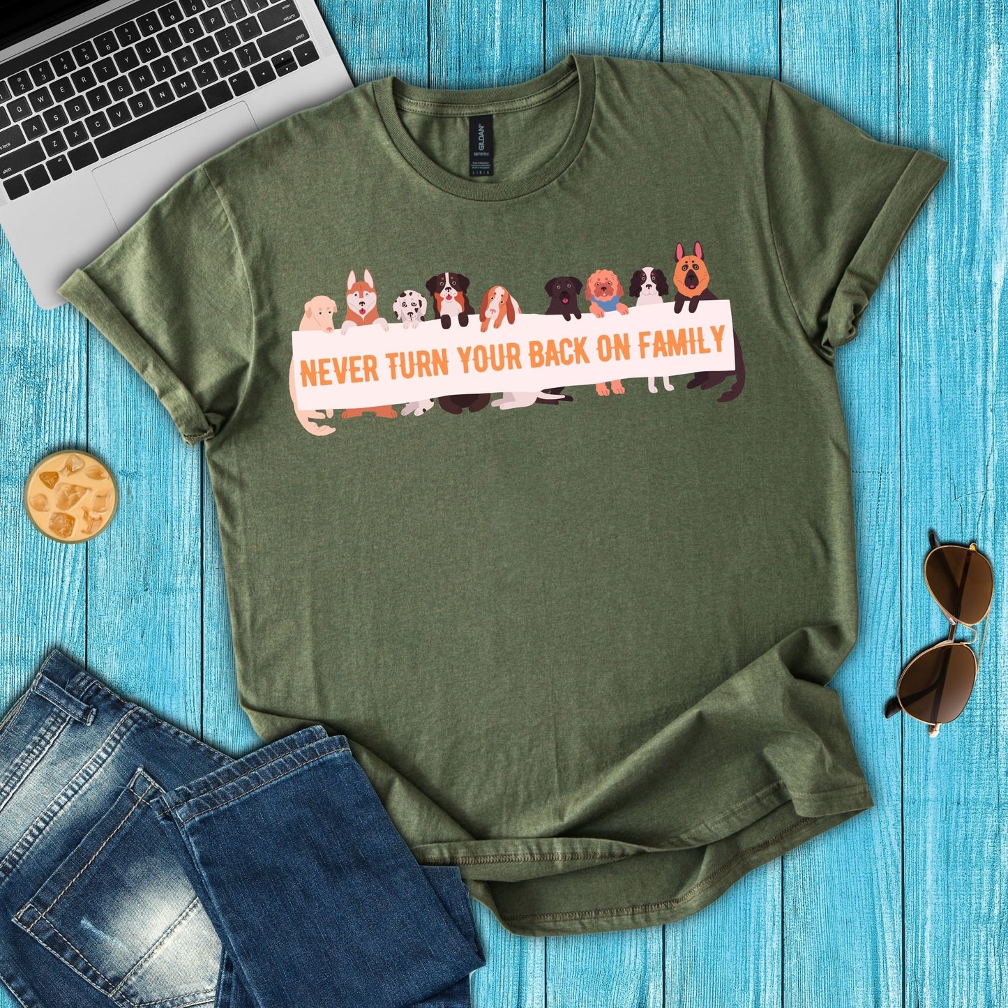 Never Turn Your Back On Family T-Shirt