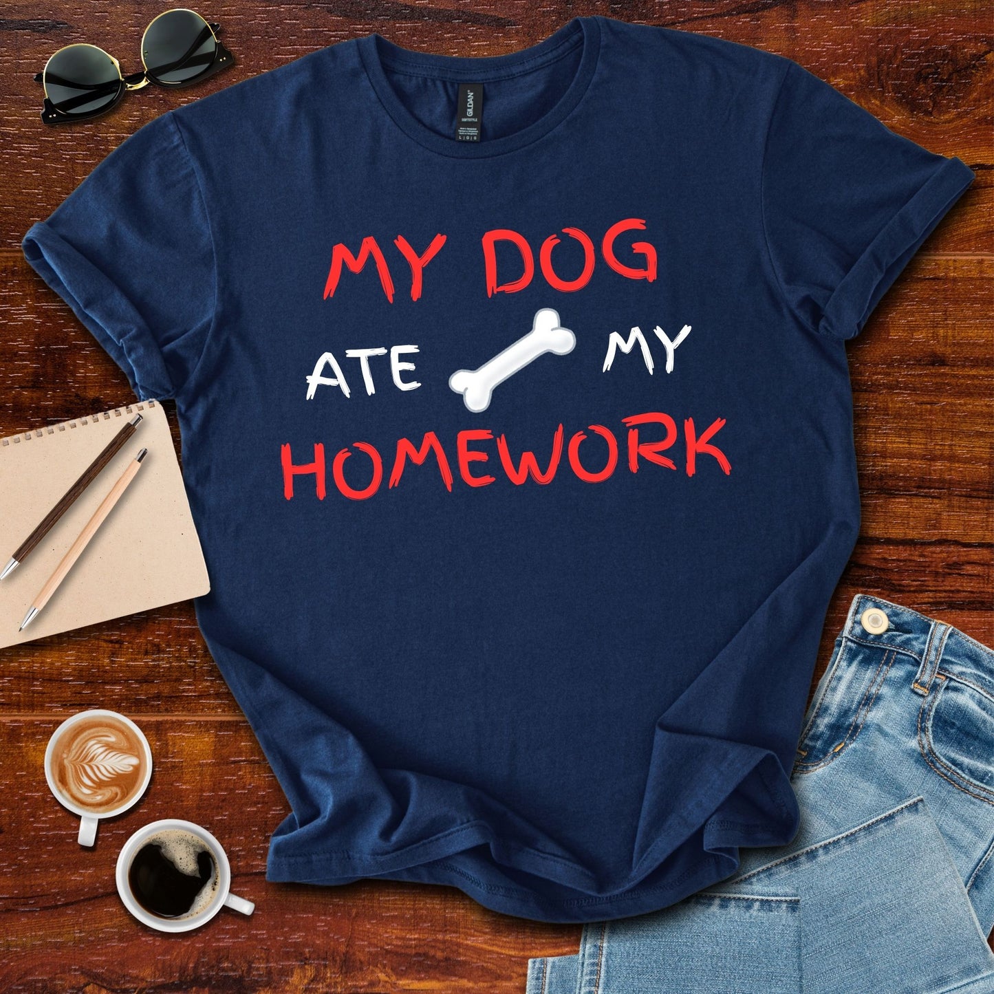 My Dog Ate My Homework T-Shirt