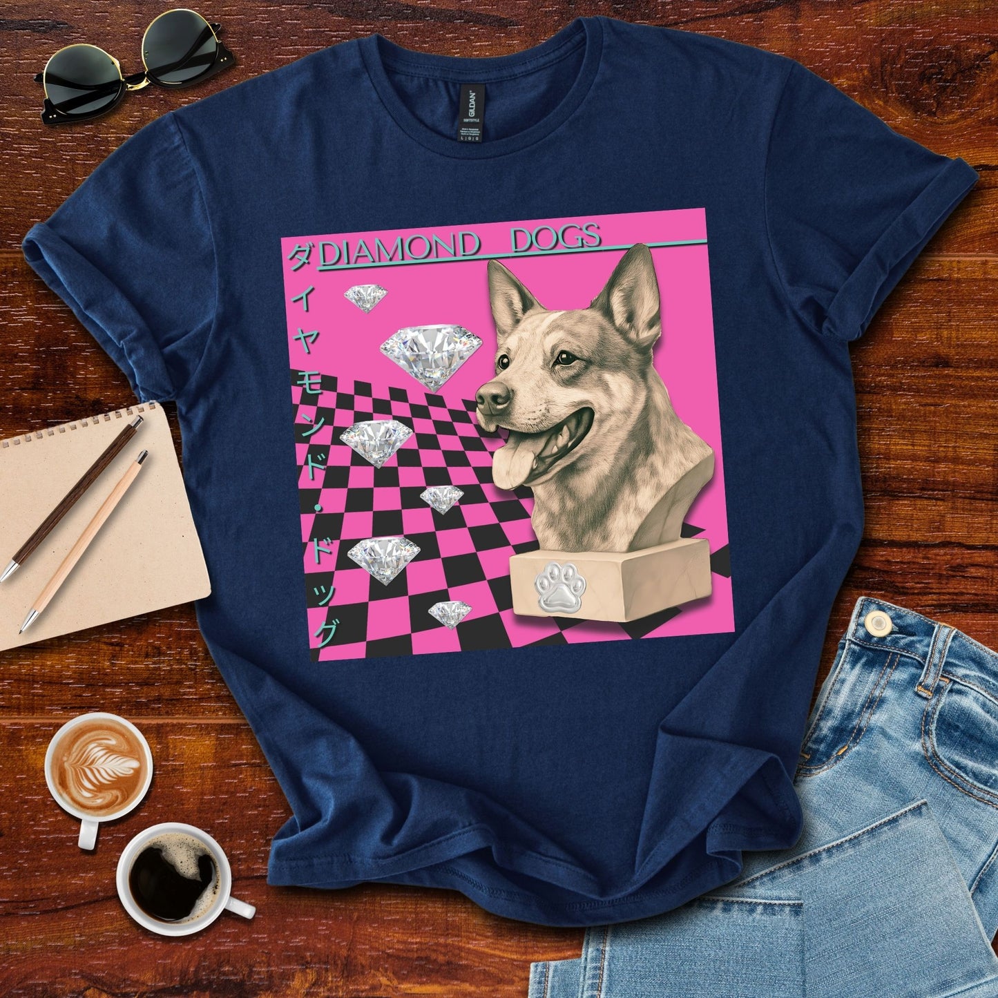 Diamond Dogs Retrowave T-Shirt