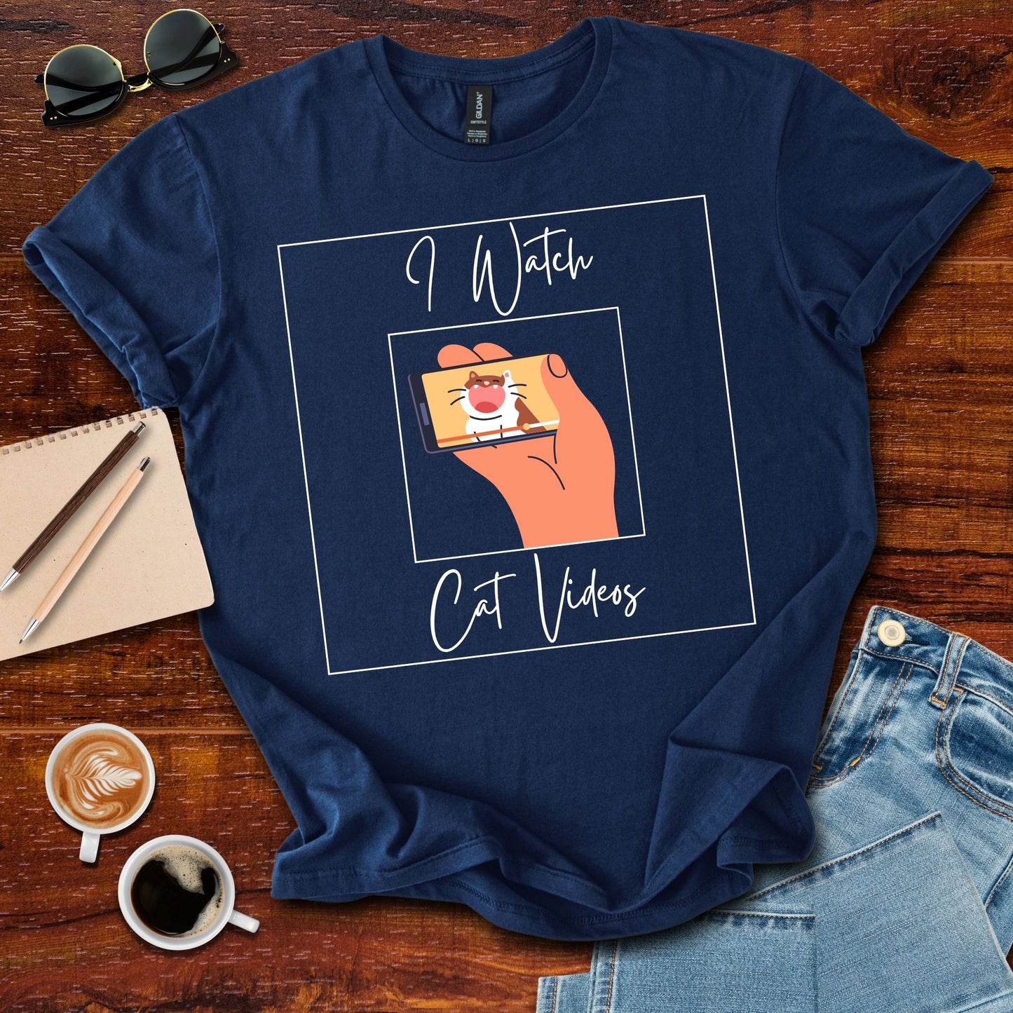 I Watch Cat Videos T-Shirt