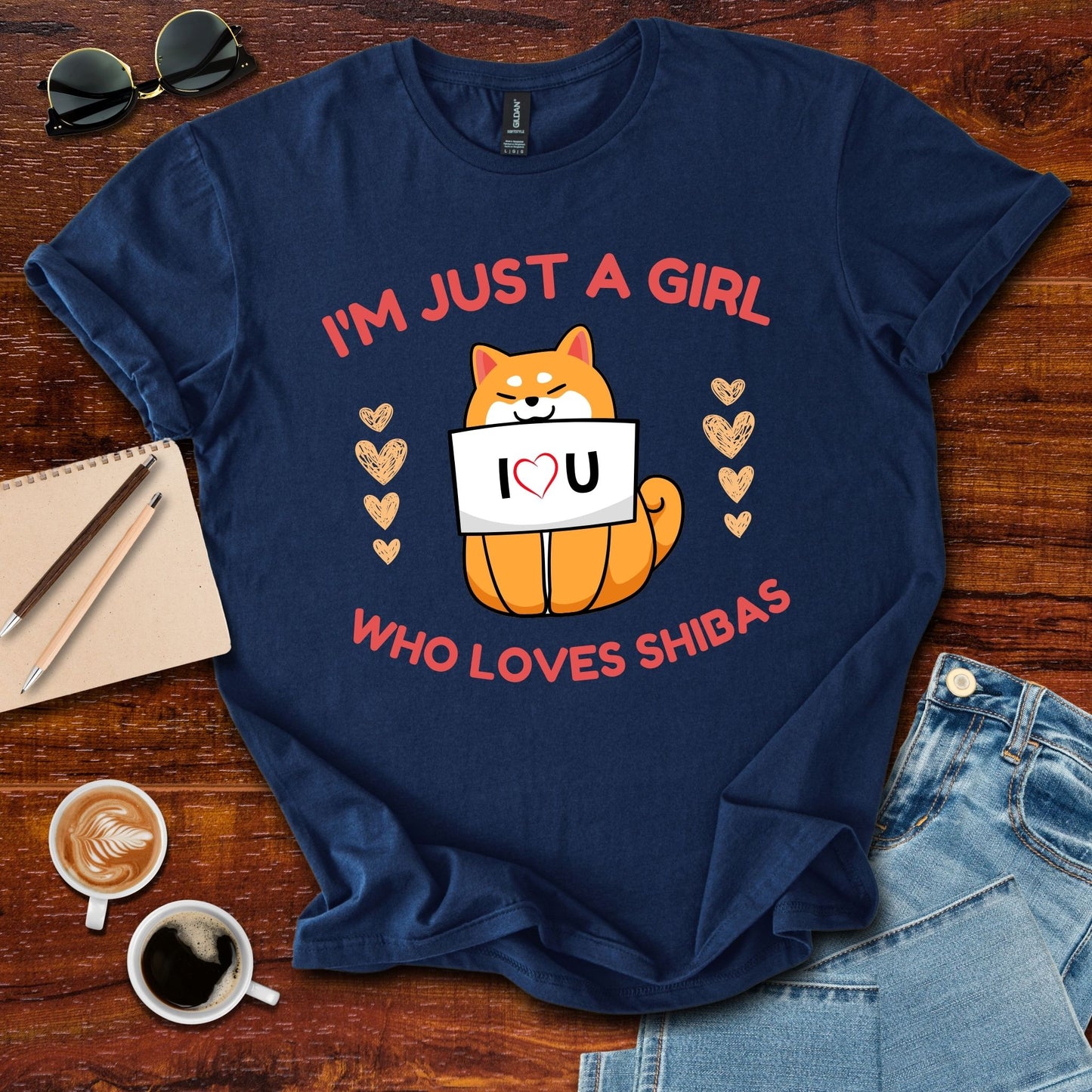 I'm Just A Girl Who Loves Shiba's T-Shirt