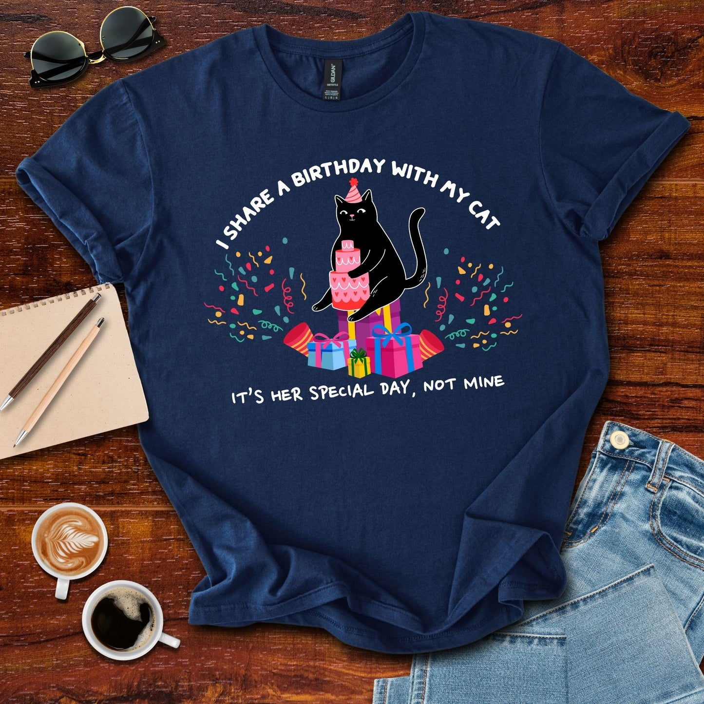 I Share A Birthday With My Cat T-Shirt