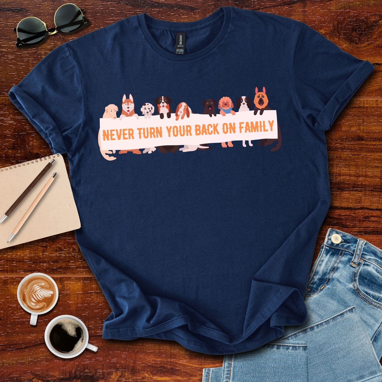 Never Turn Your Back On Family T-Shirt