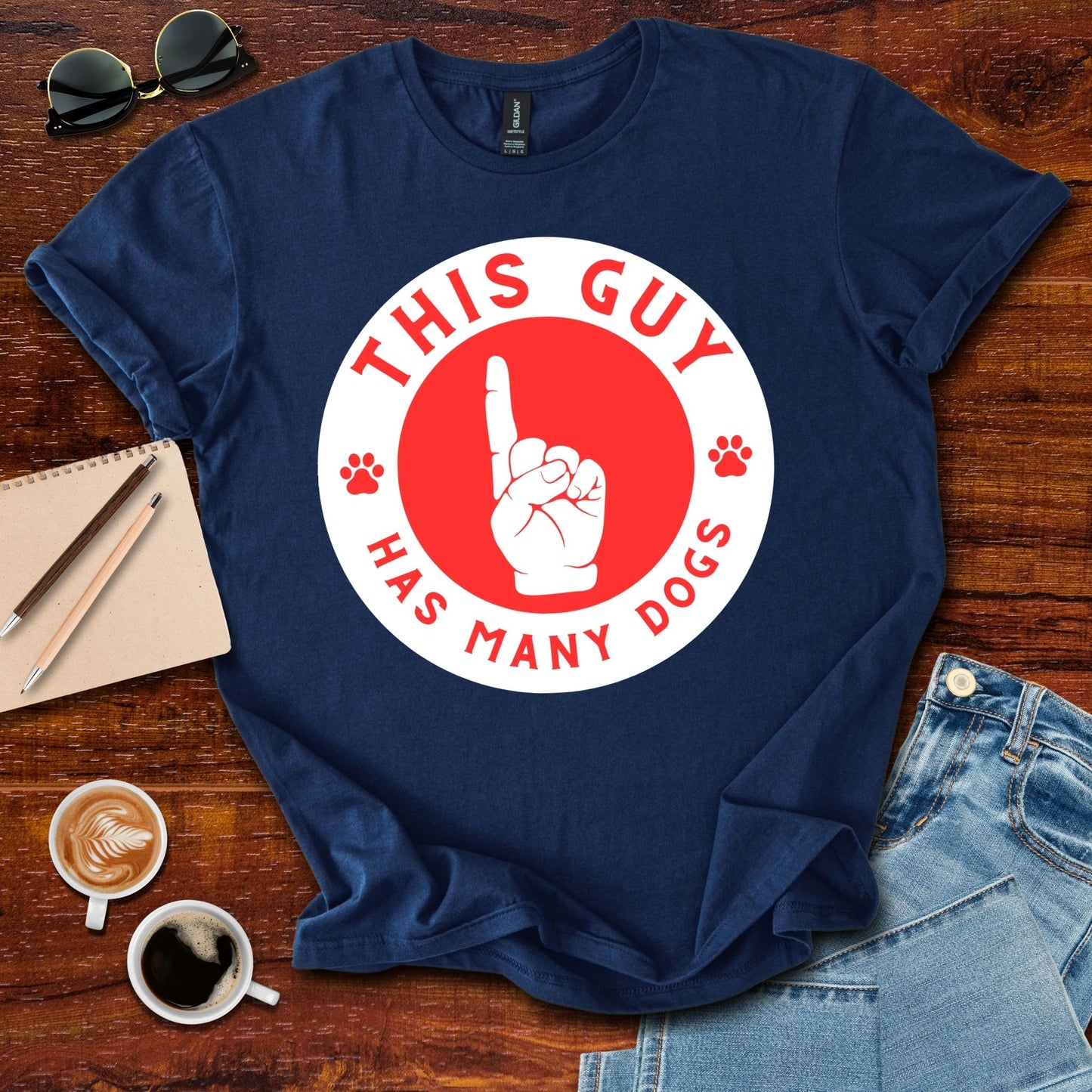 This Guy Has Many Dogs T-Shirt