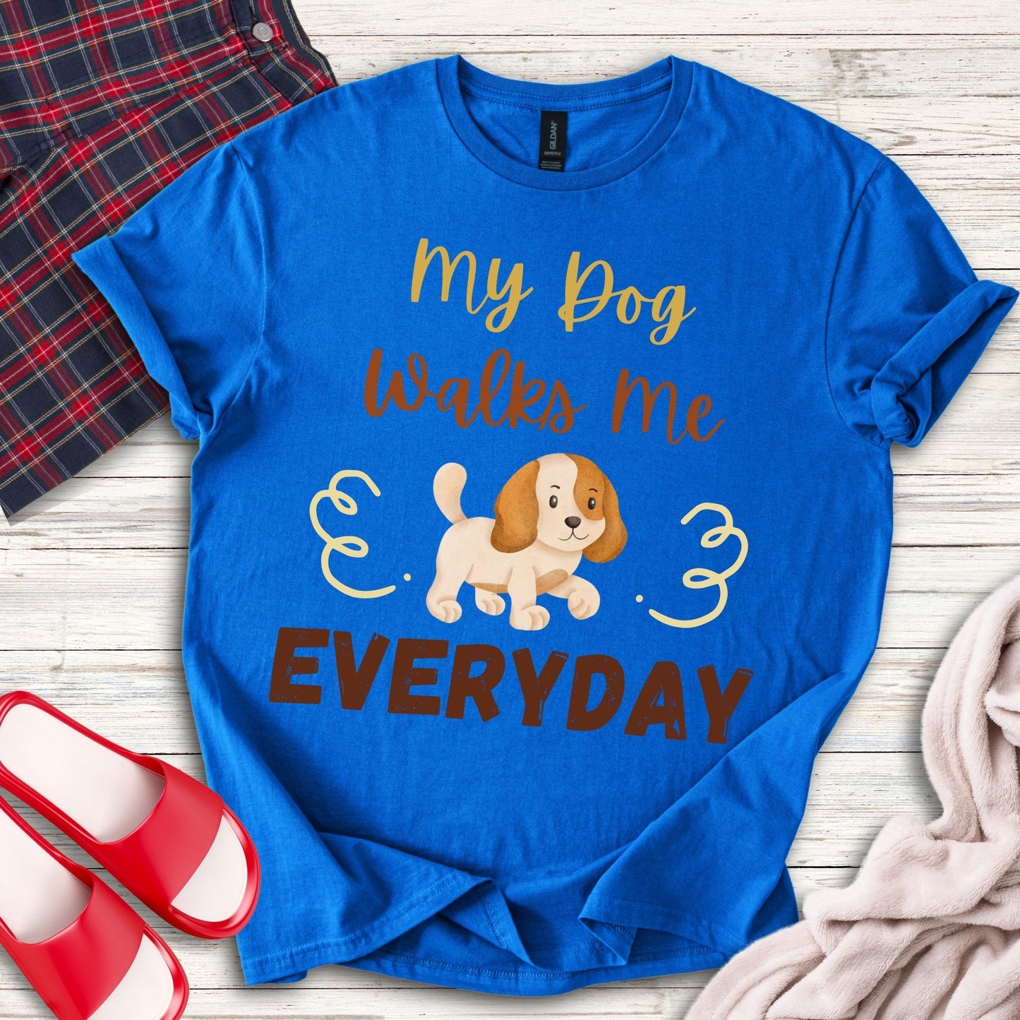 My Dog Walks Me T-Shirt