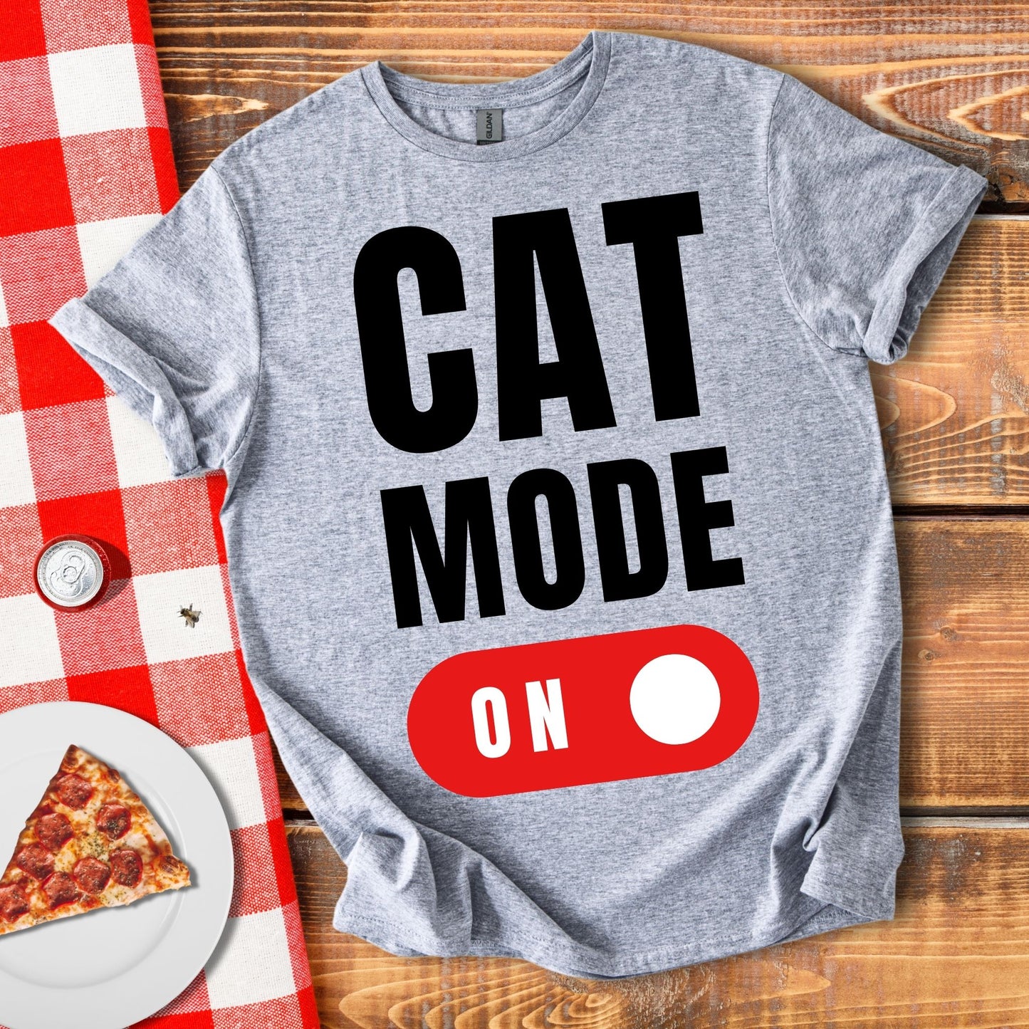 Cat Mode On T-Shirt