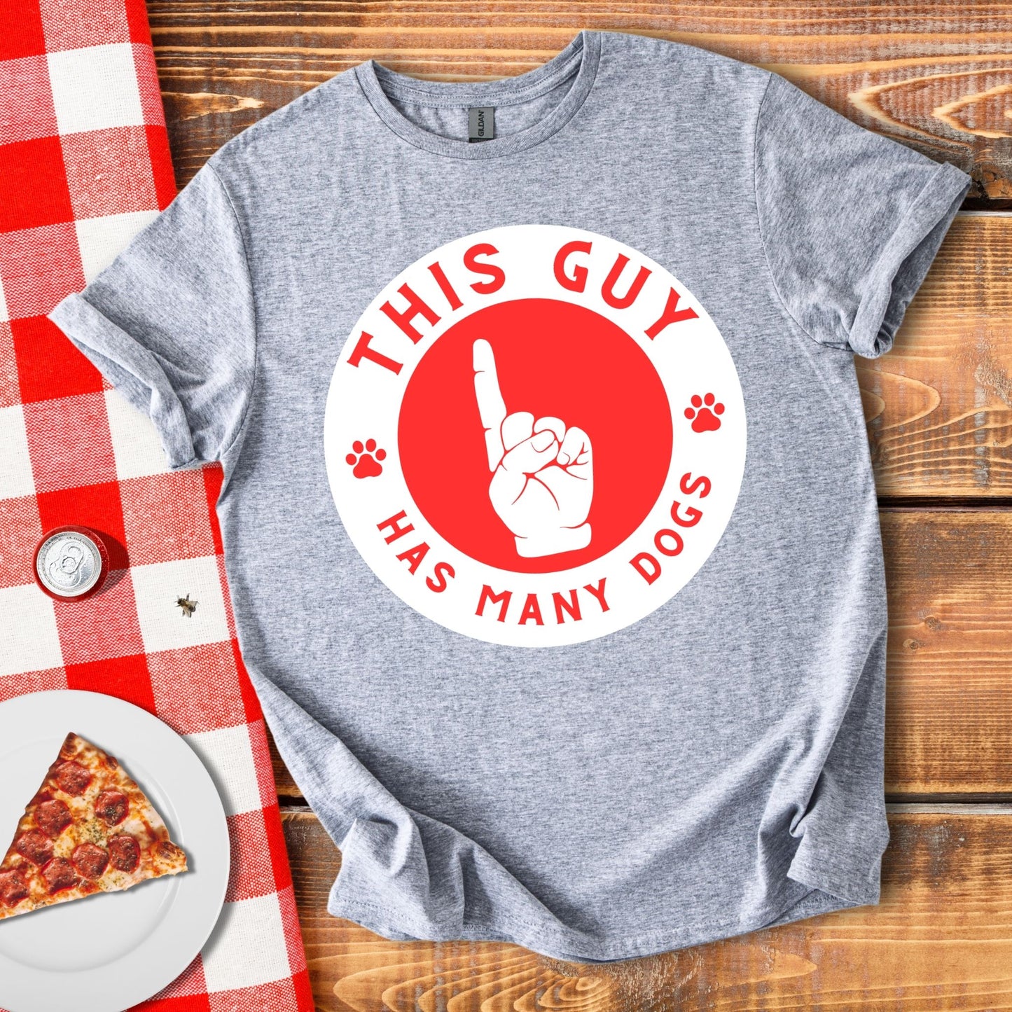 This Guy Has Many Dogs T-Shirt