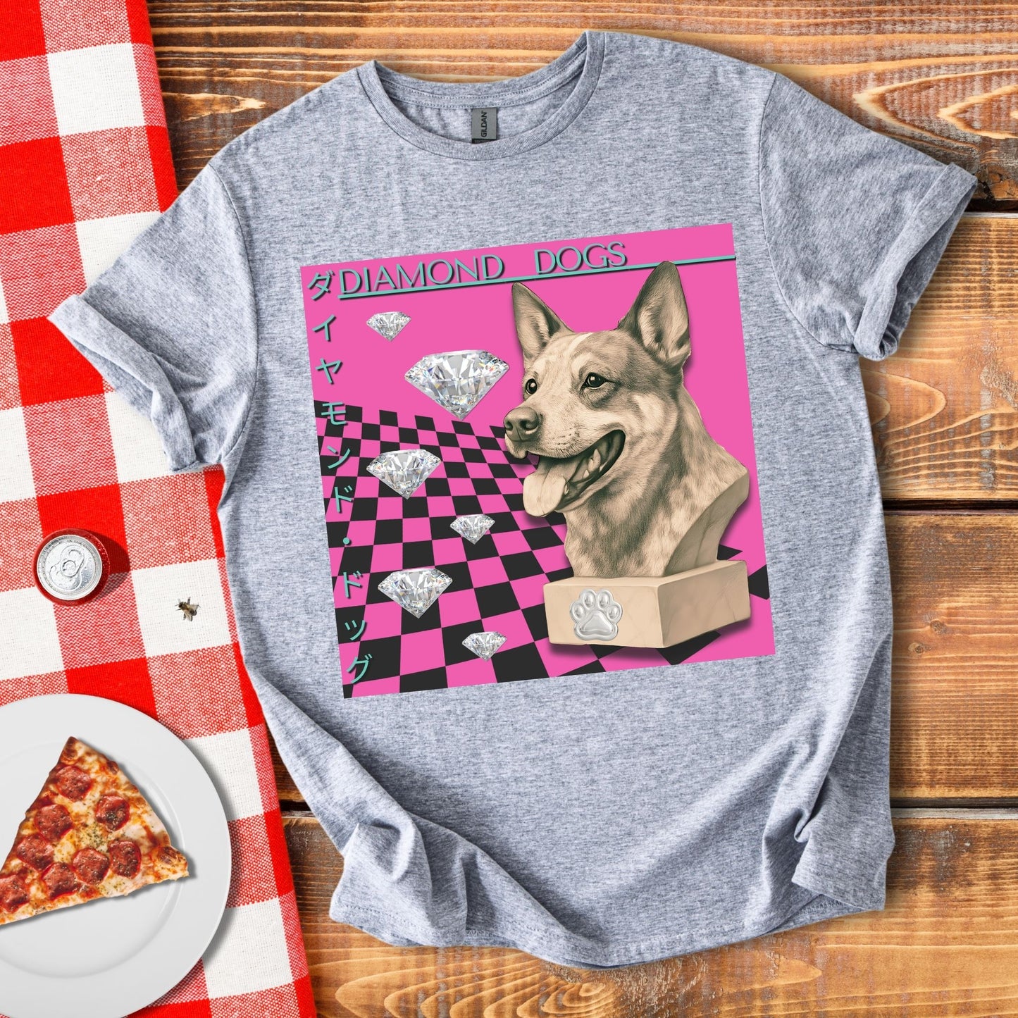 Diamond Dogs Retrowave T-Shirt